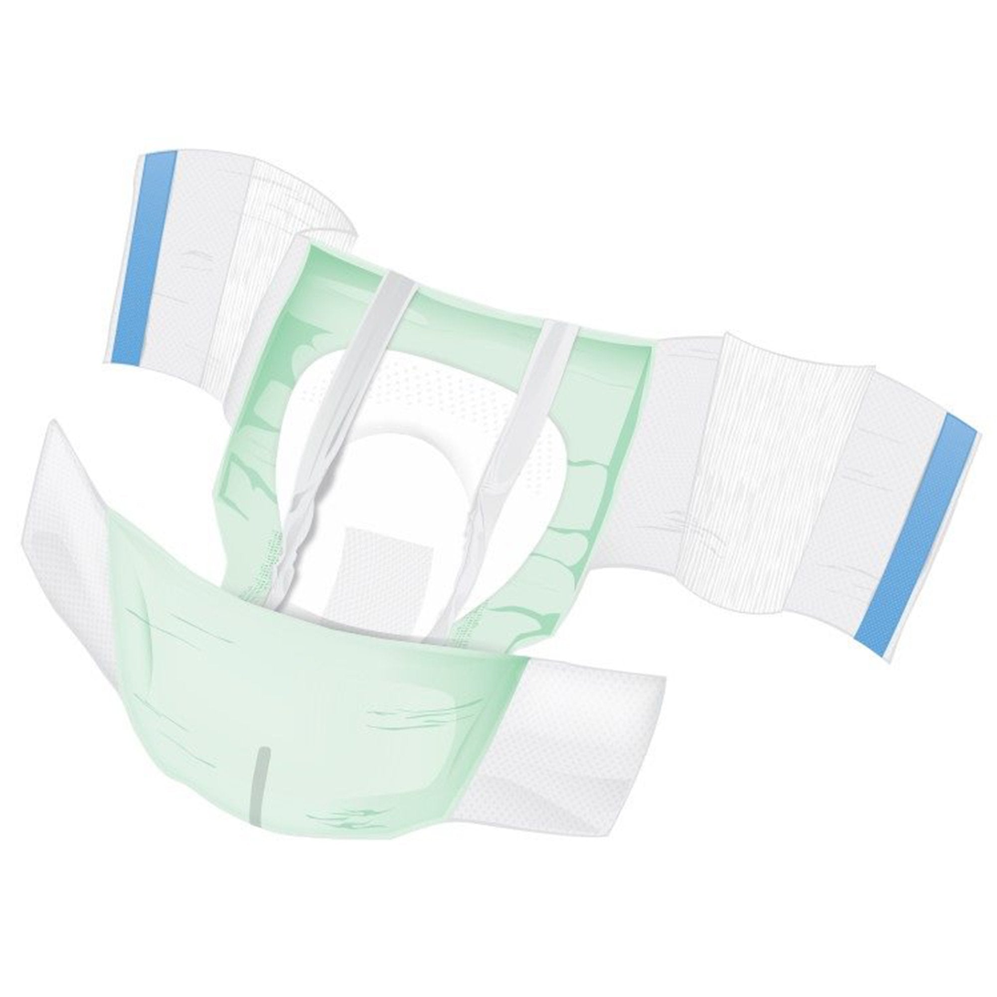 Cardinal - Unisex Adult Incontinence Brief Wings™ Plus Size 3 Disposable Heavy Absorbency [64/CS]