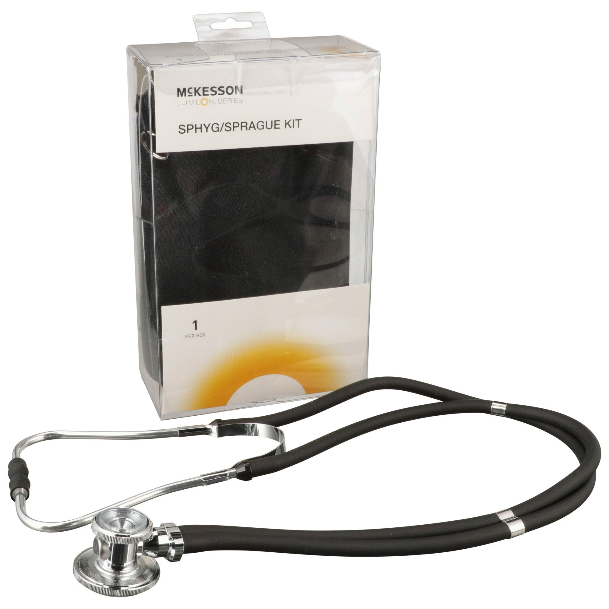 McKesson Brand - Reusable Aneroid / Stethoscope Set McKesson Brand 23 to 33 cm Adult Cuff Dual Head Sprague Stethoscope Pocket Aneroid [10/CS] (803191_CS)