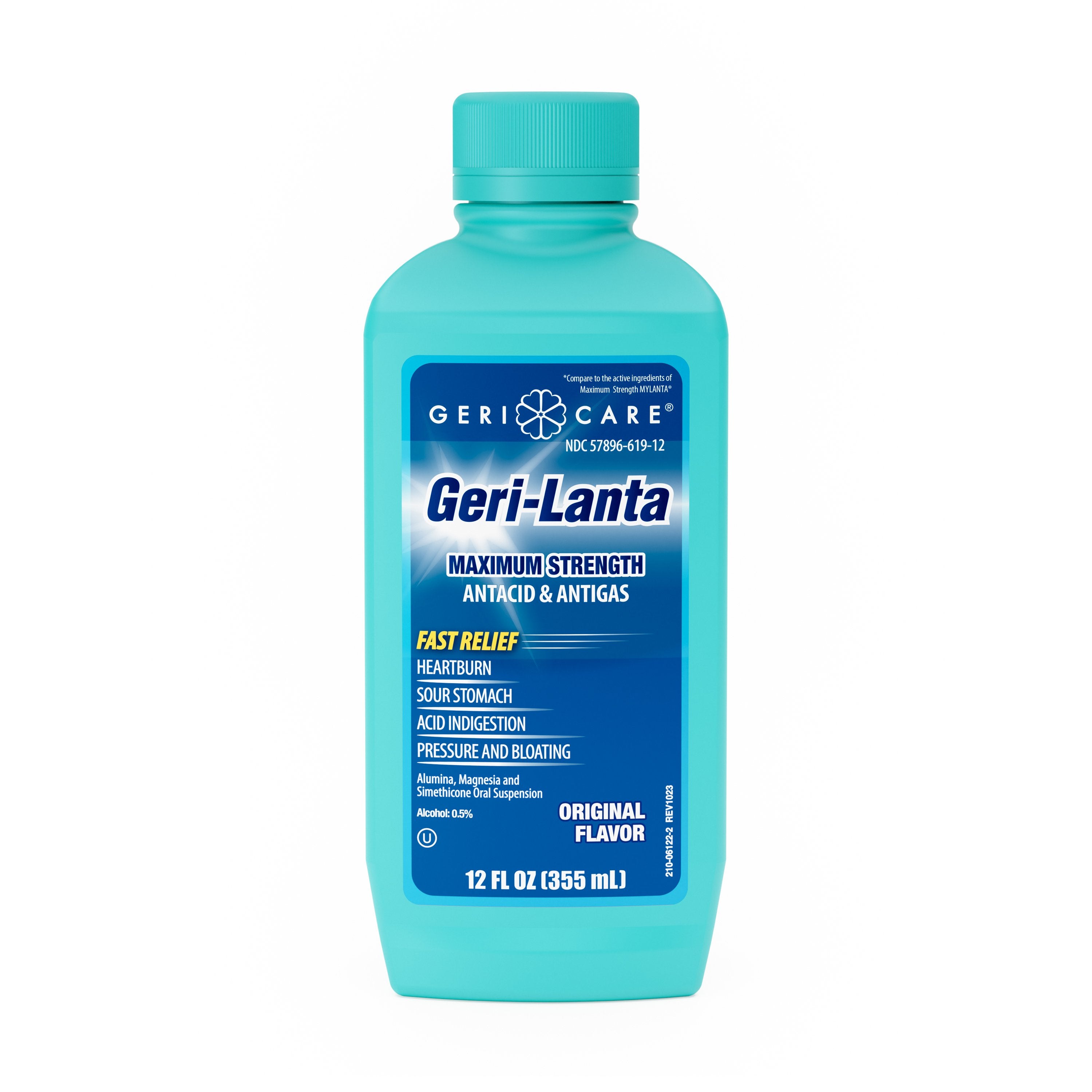 Geri-Care - Antacid Geri-Care® 400 mg - 40 mg Strength Oral Suspension 12 oz. [12/CS]