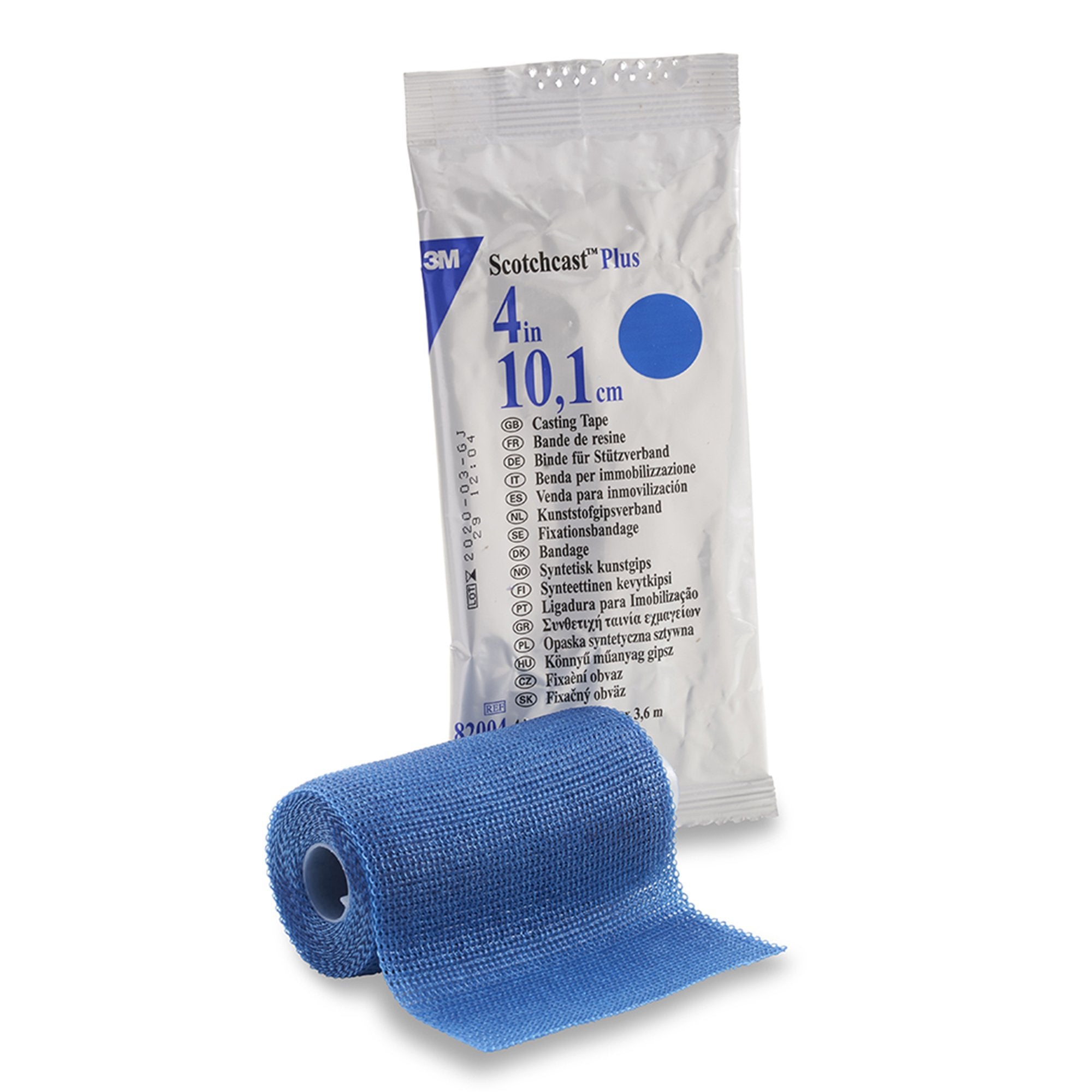 Solventum Corporation - Cast Tape 3M™ Scotchcast™ Plus 4 Inch X 12 Foot Fiberglass / Resin Blue [10/CS]