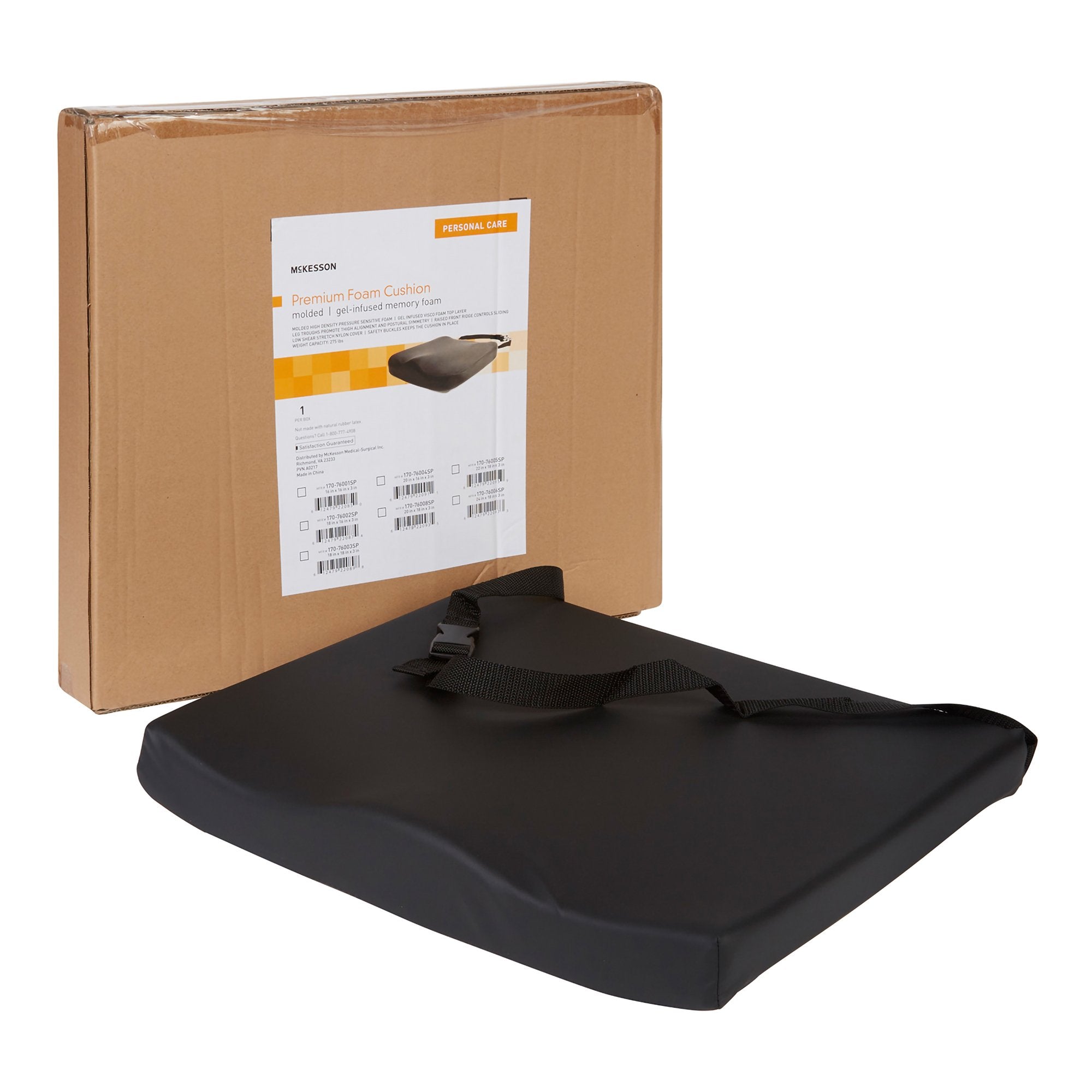 McKesson Brand - Seat Cushion McKesson 22 W X 18 L X 3 D Inch Foam [4/CS]