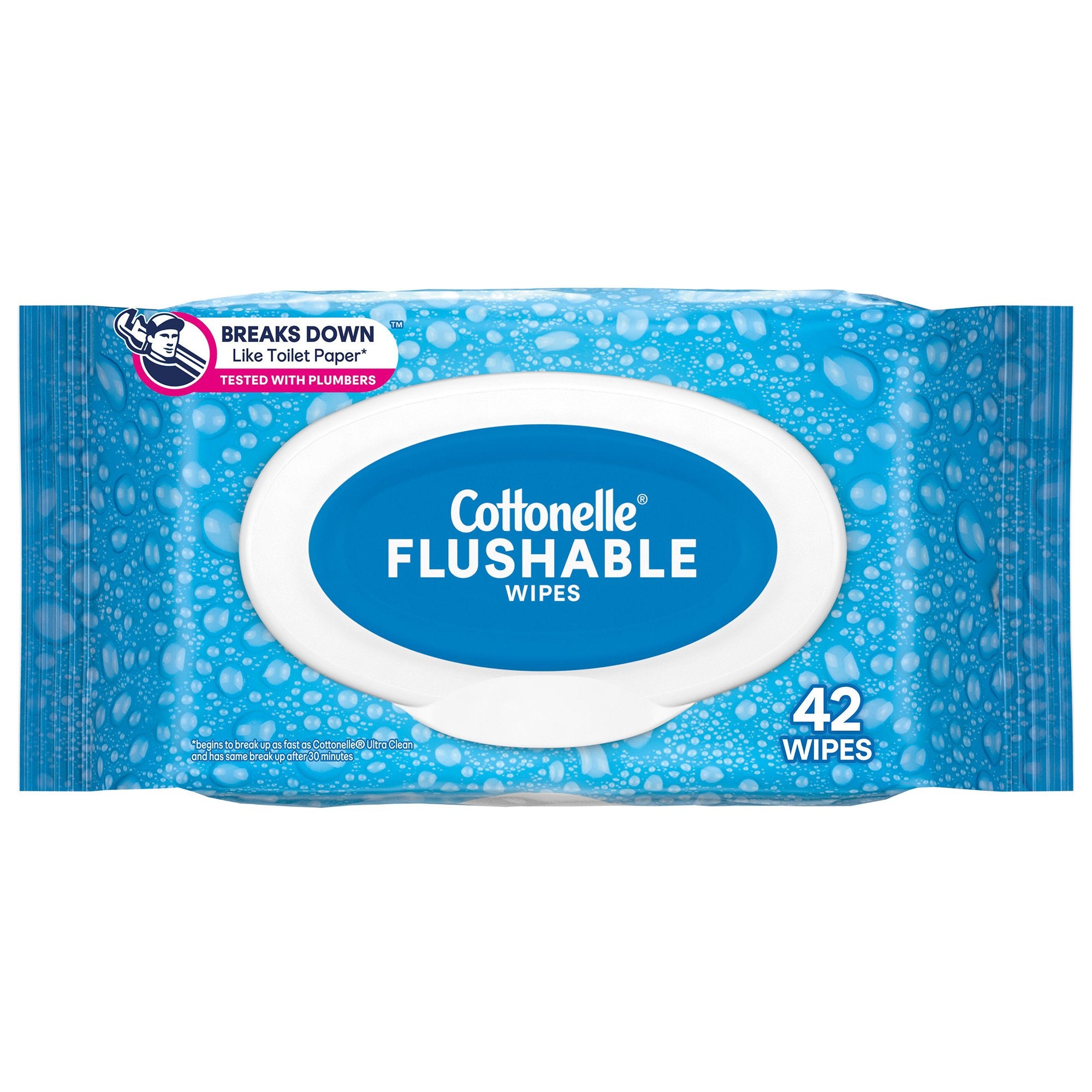 Kimberly Clark - Flushable Personal Wipe Cottonelle® FreshCare® Soft Pack Scented 42 Count [504/CS]