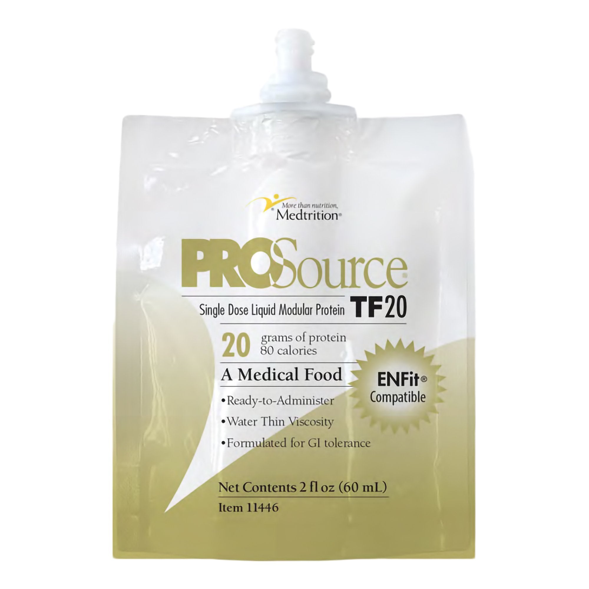 Medtrition/National Nutrition - Tube Feeding Formula ProSource® TF20 Unflavored Liquid 60 mL Pouch [60/CS]