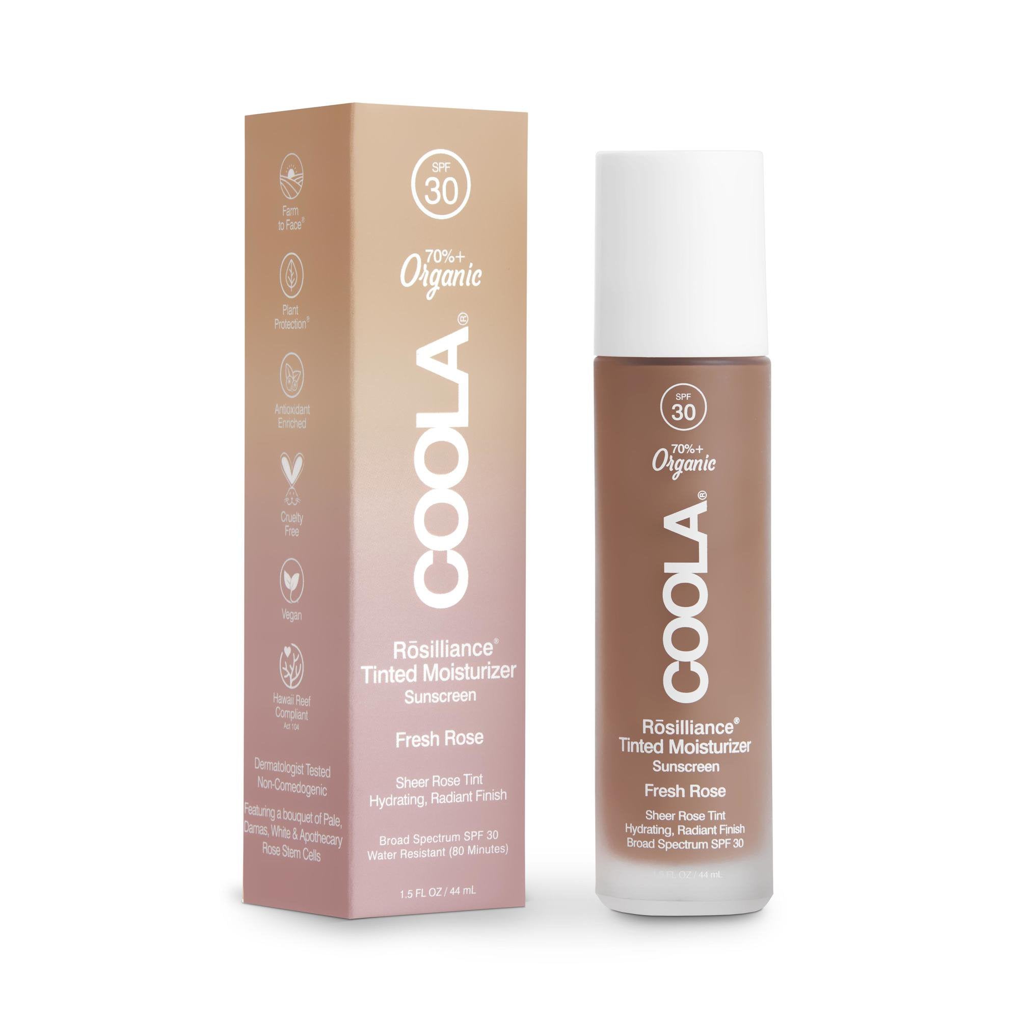 COOLA LLC - Facial Moisturizer with Sunscreen Rōsilliance® Tinted Bottle Floral Scent Cream [24/CS]