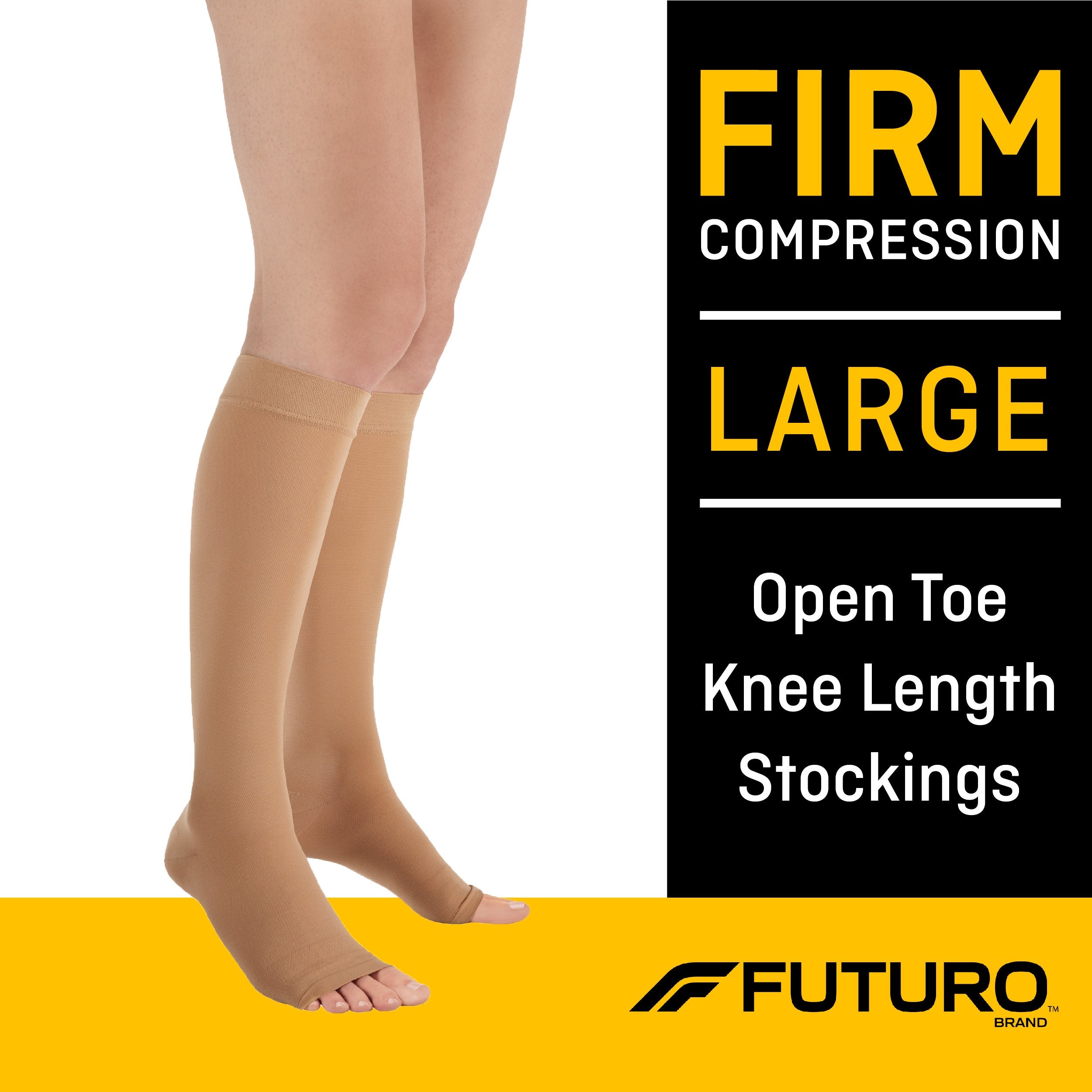 3M Company - Compression Stocking 3M™ Futuro™ Knee High Large Beige Open Toe [12/CS]