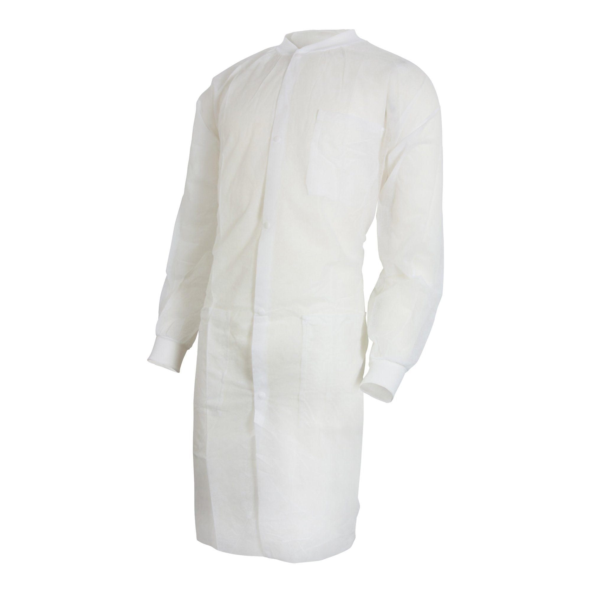 McKesson Brand - Lab Coat McKesson White Large / X-Large Knee Length Spunbond Polypropylene Disposable [30/CS]