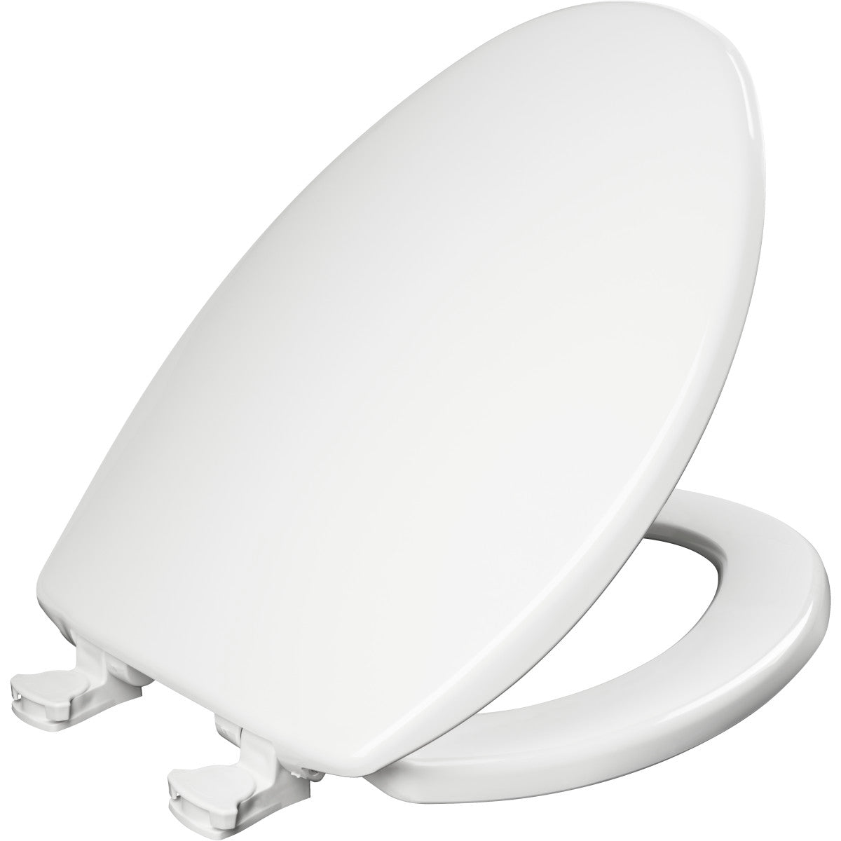 Bemis Elongated Plastic Toilet Seat in White with Easy•Clean® hinge