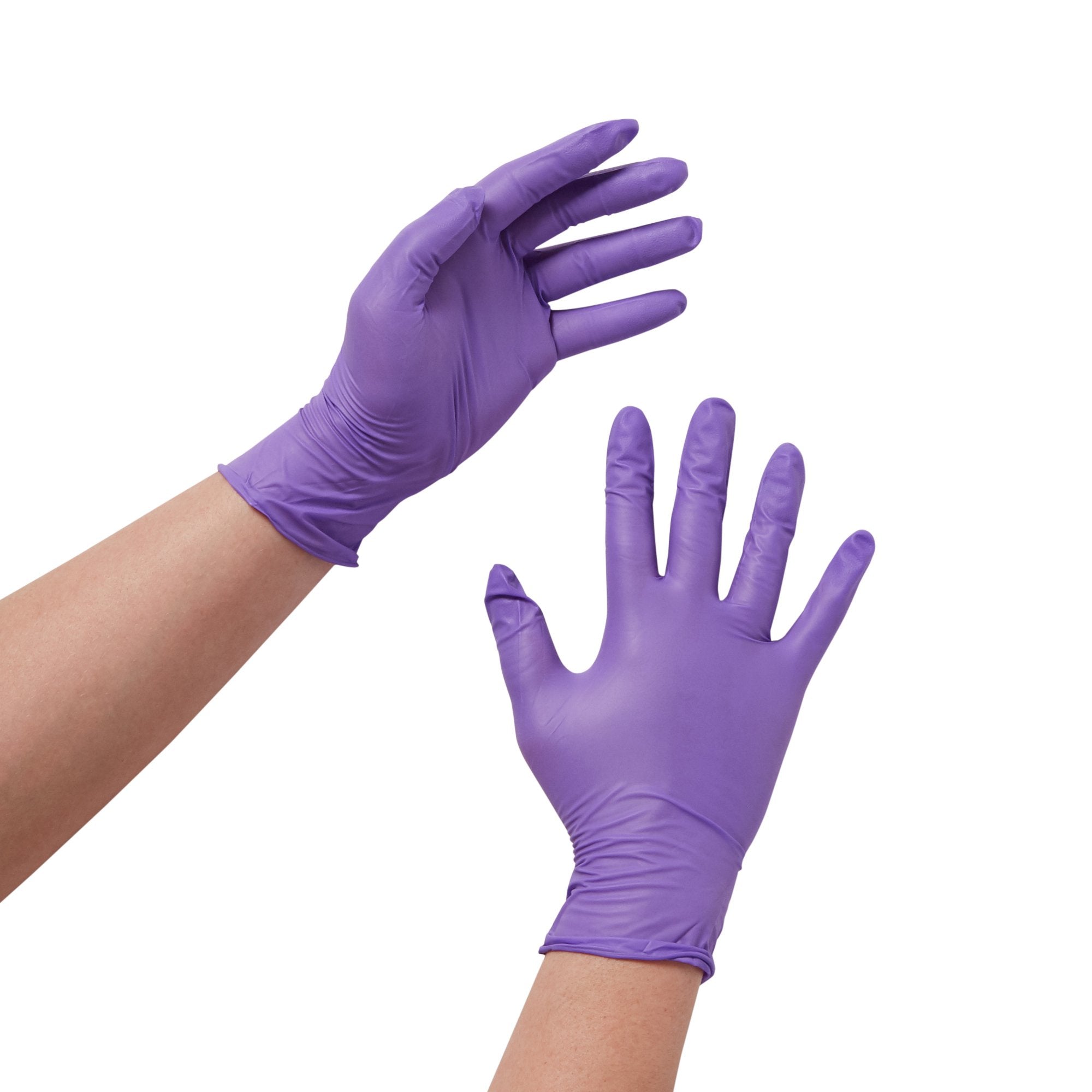 O&M Halyard Inc - Exam Glove Purple Nitrile® Medium NonSterile Nitrile Standard Cuff Length Textured Fingertips Purple Chemo Tested [1000/CS]