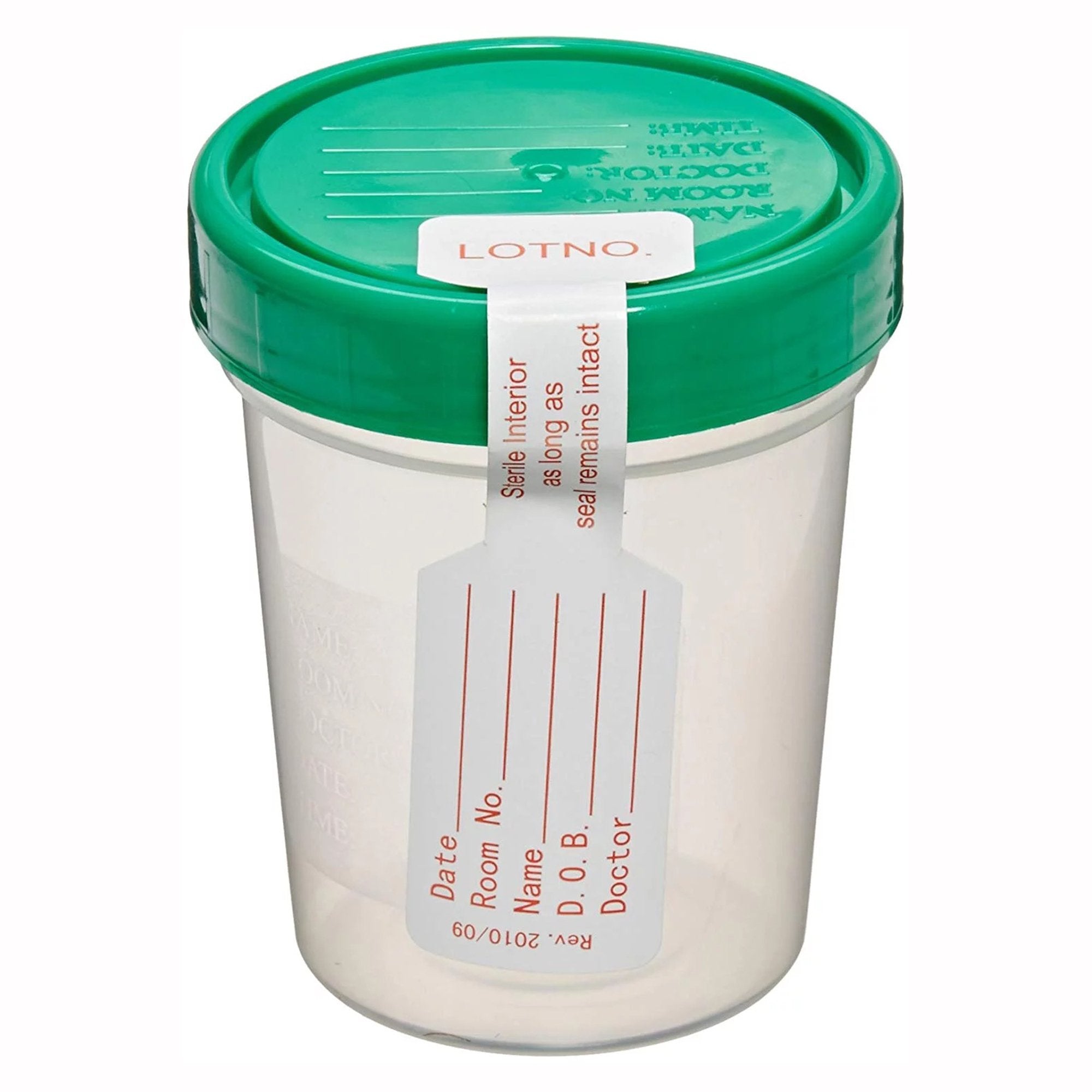 Cardinal - Specimen Container Cardinal Health™ 120 mL (4 oz.) Screw Cap Patient Information Sterile [100/CS]