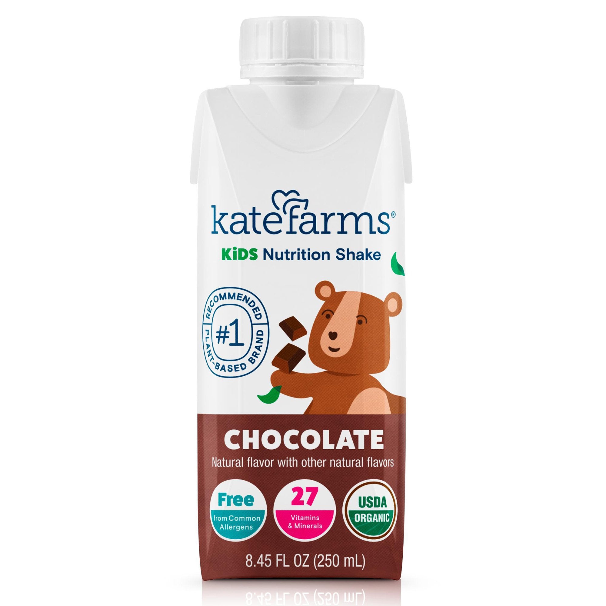 Kate Farms - Pediatric Oral Supplement Kate Farms Chocolate Flavor 8.45 oz. / 250 mL Carton Liquid [12/CS]