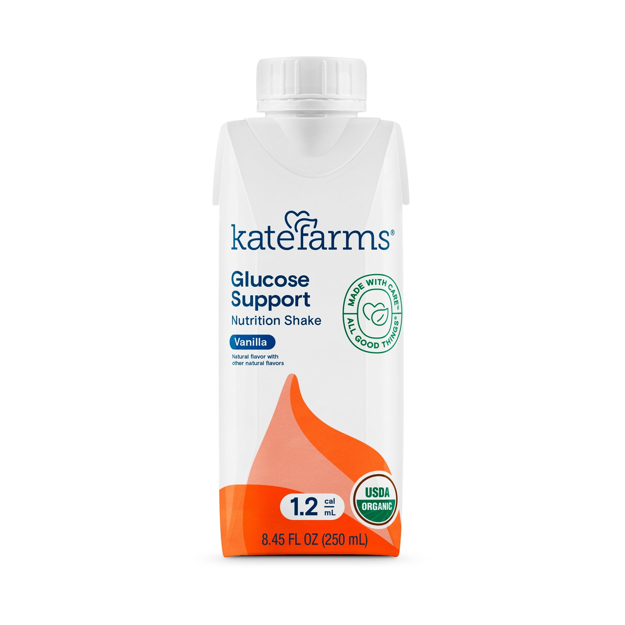 Kate Farms - Oral Supplement Kate Farms Glucose Support 1.2 Vanilla Flavor Liquid 8.45 oz. Carton [12/CS]