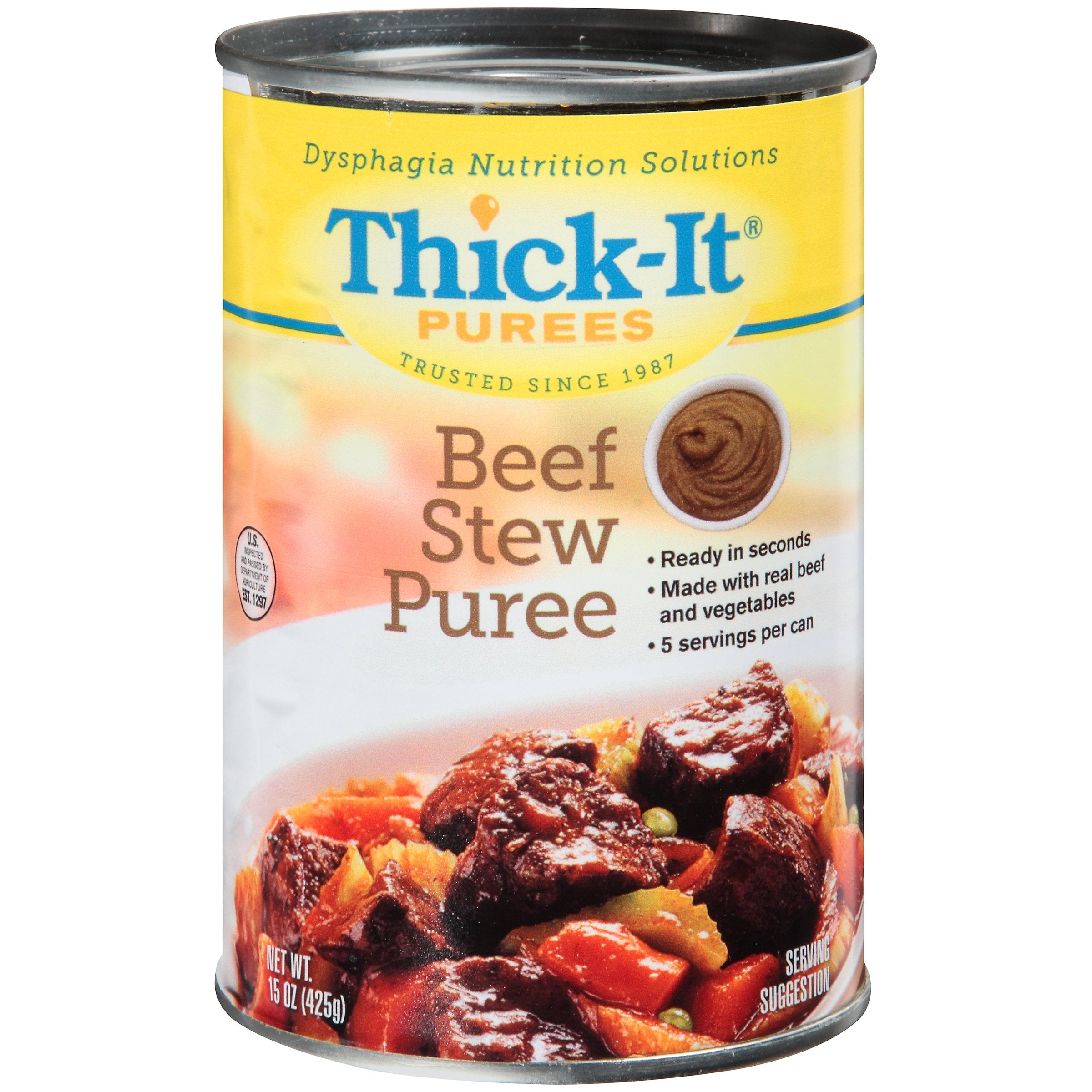 Kent Precision Foods - Thickened Food Thick-It® 15 oz. Can Beef Stew Flavor Puree IDDSI Level 4 Extremely Thick/Pureed [12/CS]