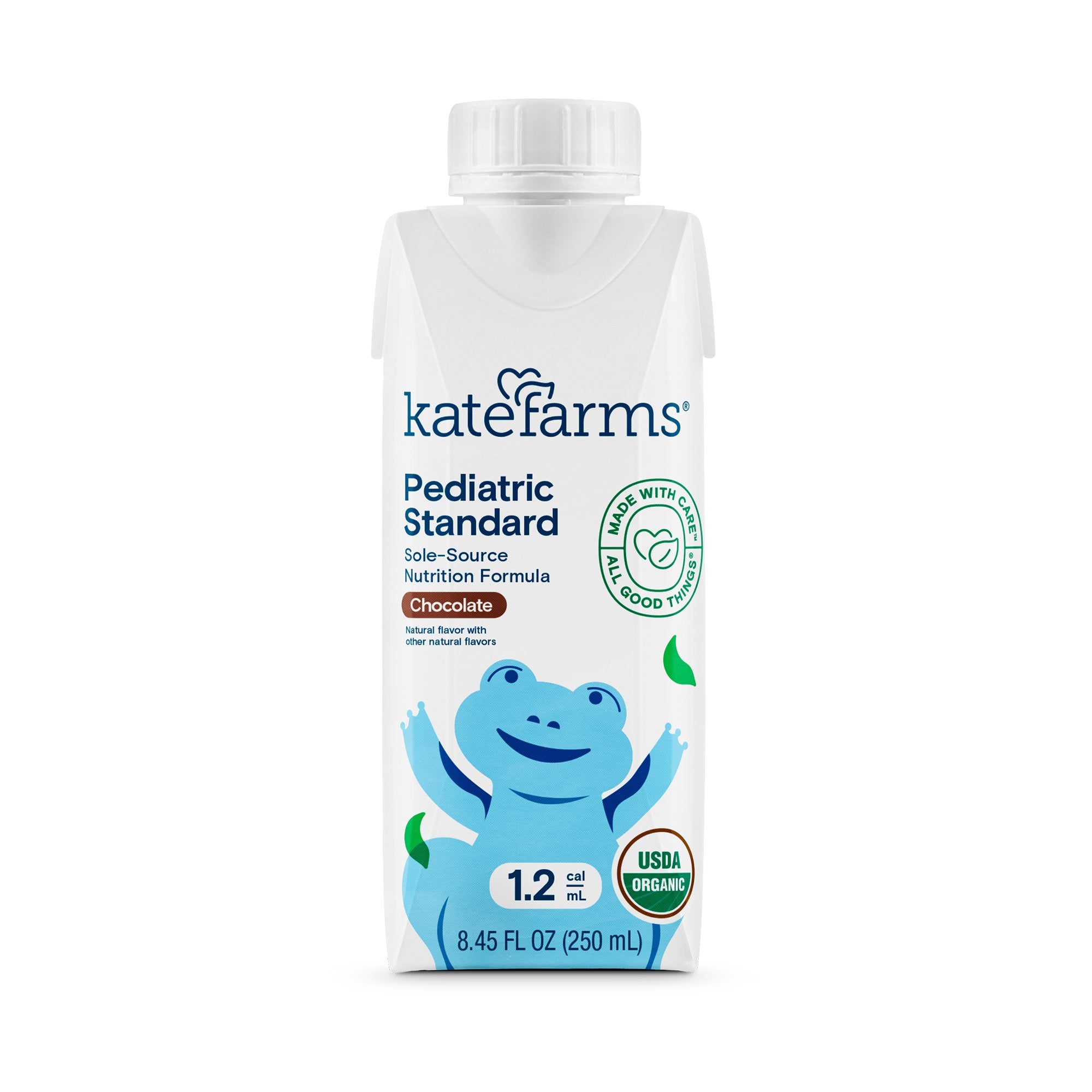 Kate Farms - Pediatric Oral Supplement Kate Farms Pediatric Standard 1.2 Chocolate Flavor 8.45 oz. Carton Liquid Organic Pea Protein [12/CS]