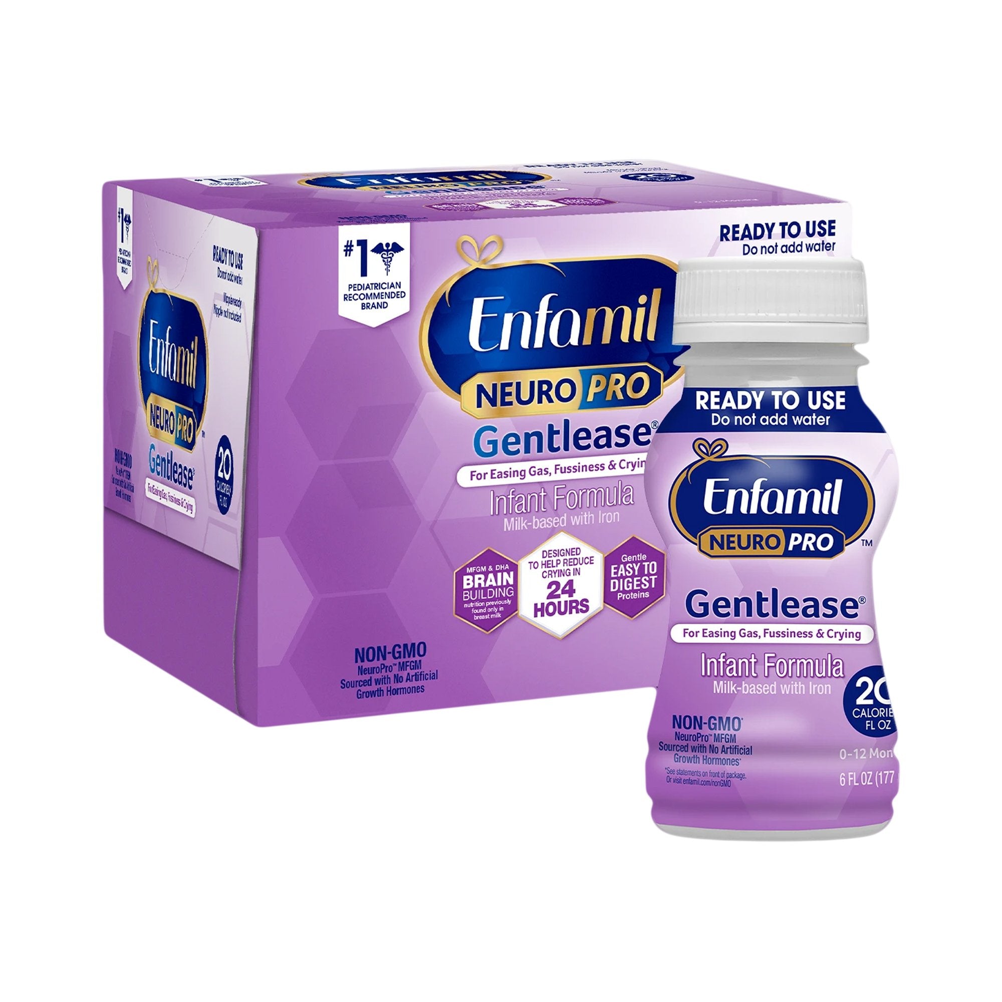 Mead Johnson - Infant Formula Enfamil NeuroPro™ Gentlease® Unflavored 6 oz. Bottle Liquid Milk-Based Crying / Spitup [24/CS]