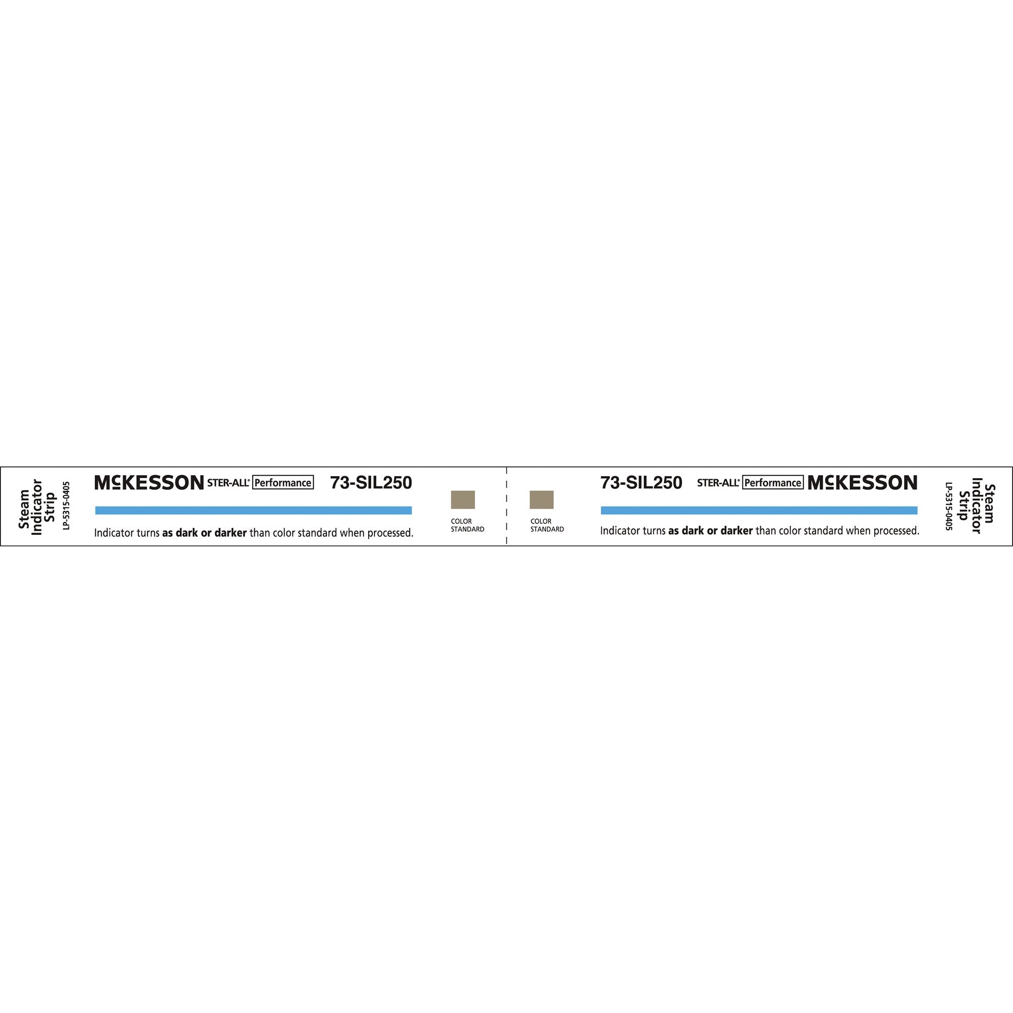 McKesson Brand - McKesson Sterilization Chemical Indicator Strip Steam 8 Inch [10/CS]