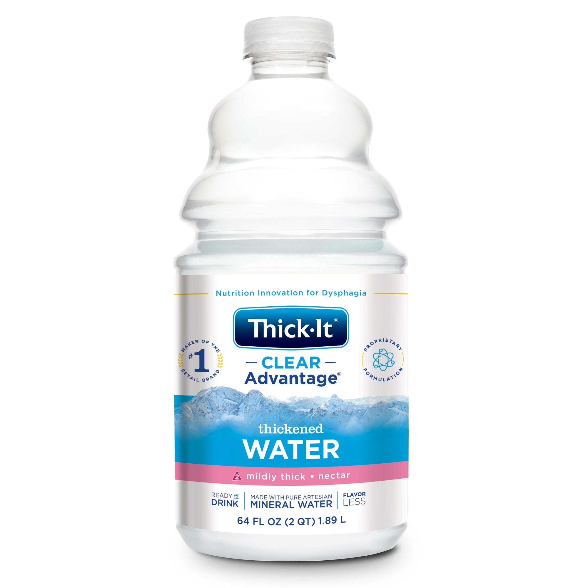 Kent Precision Foods - Thickened Water Thick-It® Clear Advantage® 64 oz. Bottle Unflavored Liquid IDDSI Level 2 Mildly Thick [4/CS]