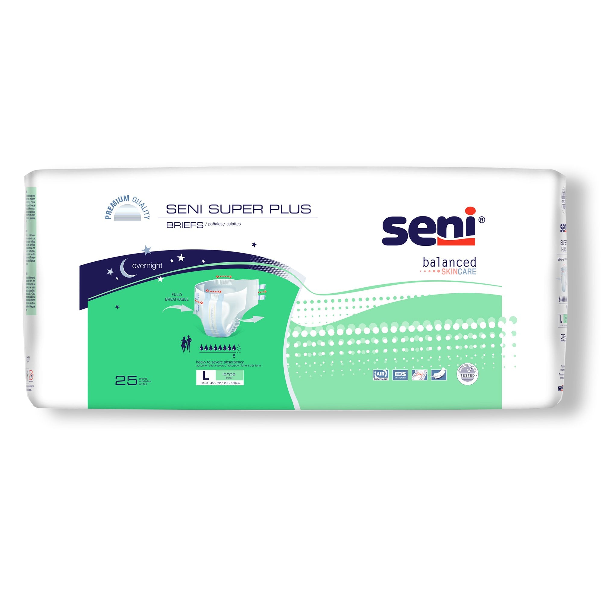 TZMO USA Inc - Unisex Adult Incontinence Brief Seni® Super Plus Large Disposable Heavy Absorbency [75/CS]