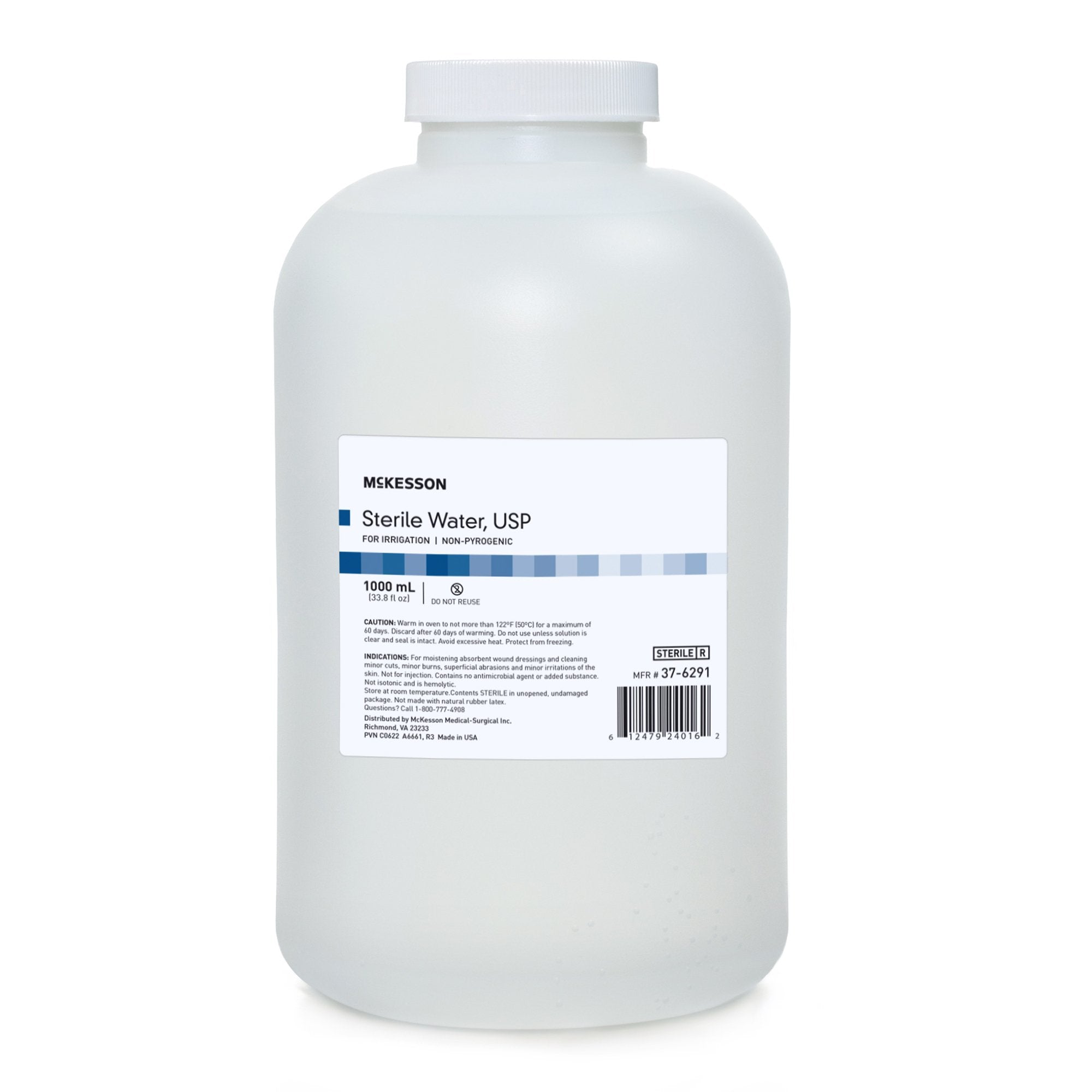 McKesson Brand - Irrigation Solution - OTC McKesson Sterile Water for Irrigation Not for Injection Bottle 1,000 mL [6/CS]