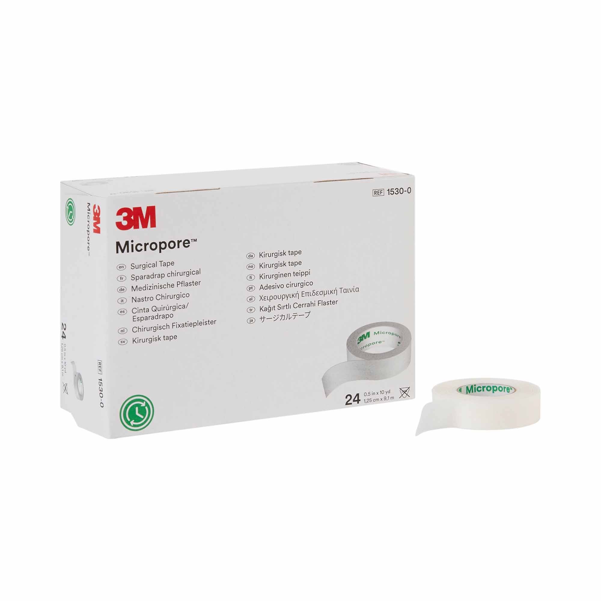 Solventum Corporation - Medical Tape 3M™ Micropore™ White 1/2 Inch X 10 Yard Paper NonSterile [240/CS]