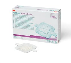 Solventum Corporation - Foam Dressing 3M™ Tegaderm™ High Performance 3-1/2 X 3-1/2 Inch With Border Film Backing Acrylic Adhesive Square Sterile [40/CS]