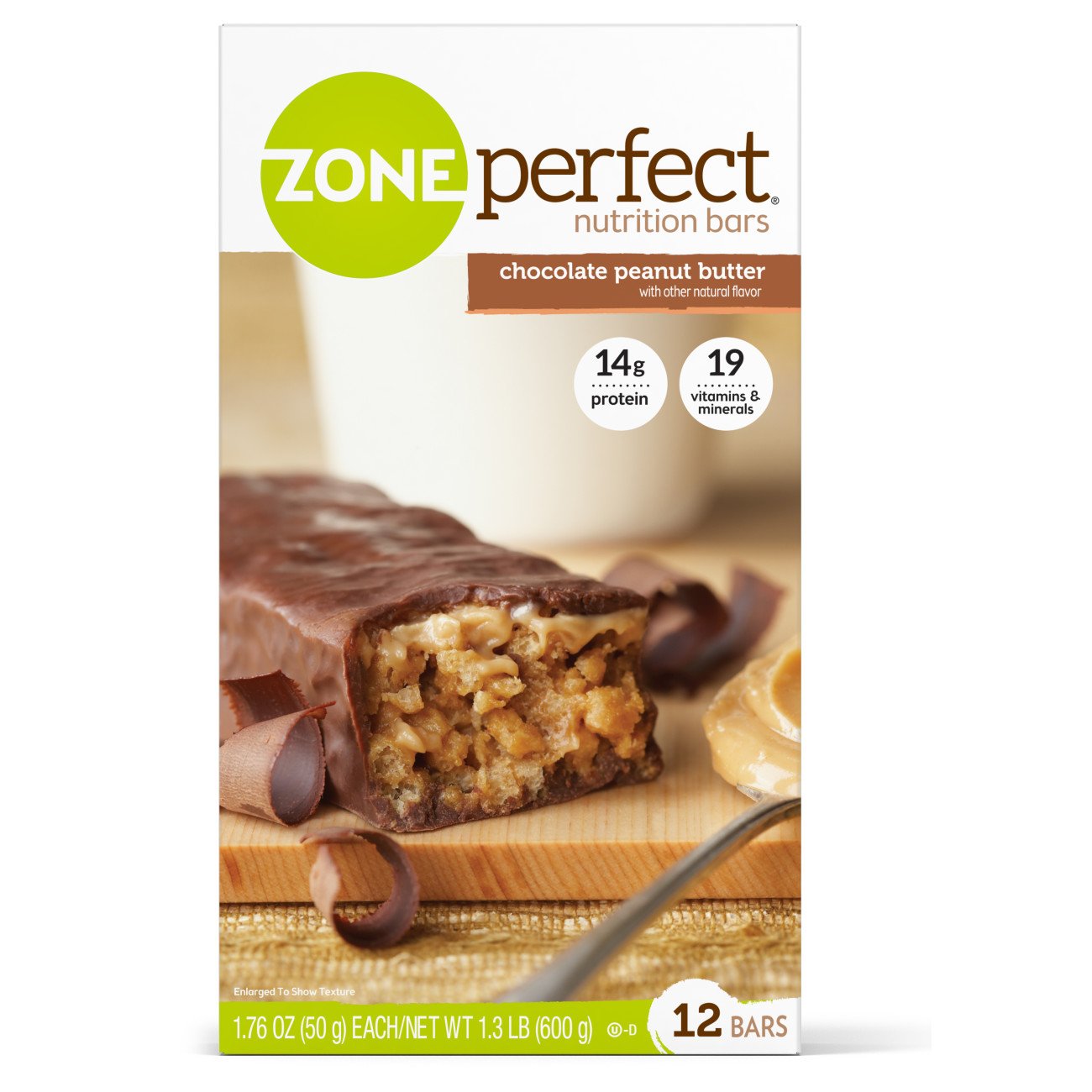 Abbott Nutrition - Nutrition Bar ZonePerfect® Chocolate Peanut Butter Flavor Bar 1.76 oz. Individual Packet [36/CS]