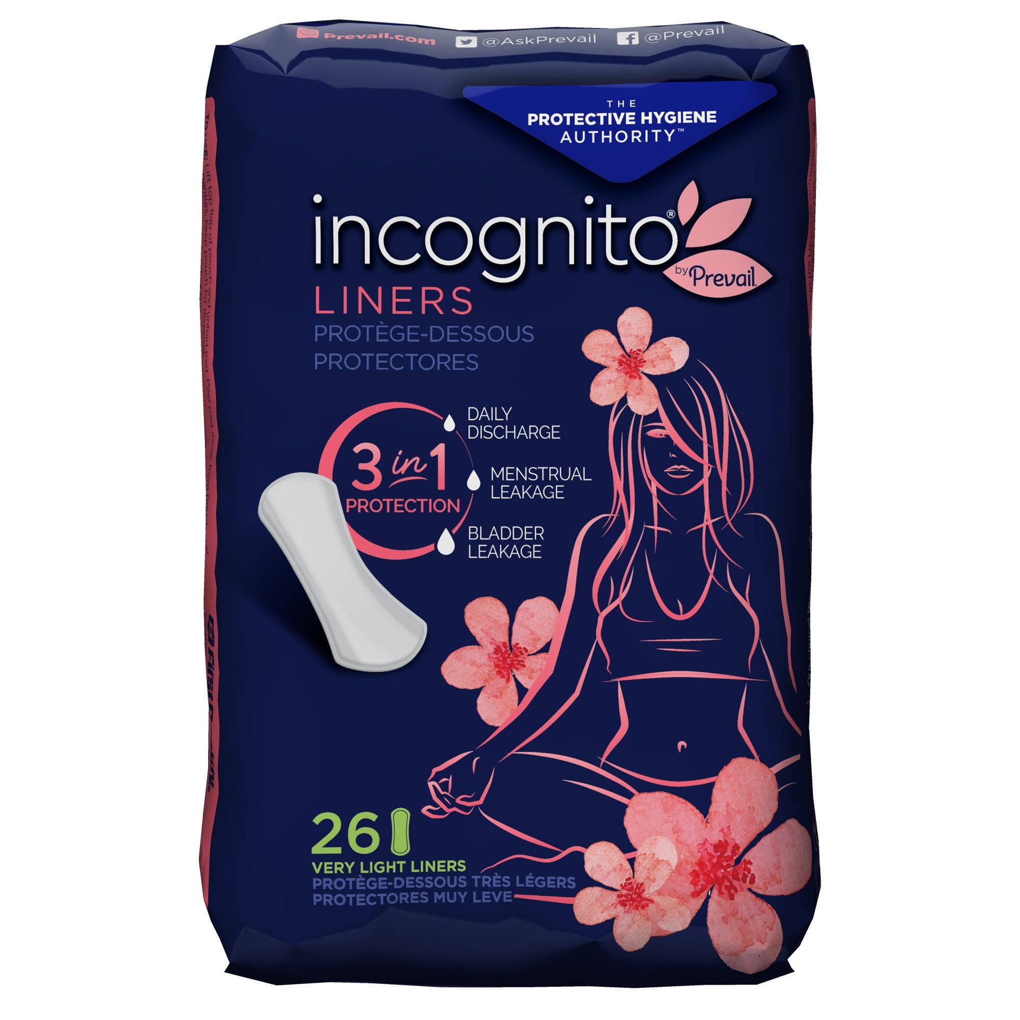 First Quality - Panty Liner incognito® by Prevail Very Light Light Absorbency [156/CS]