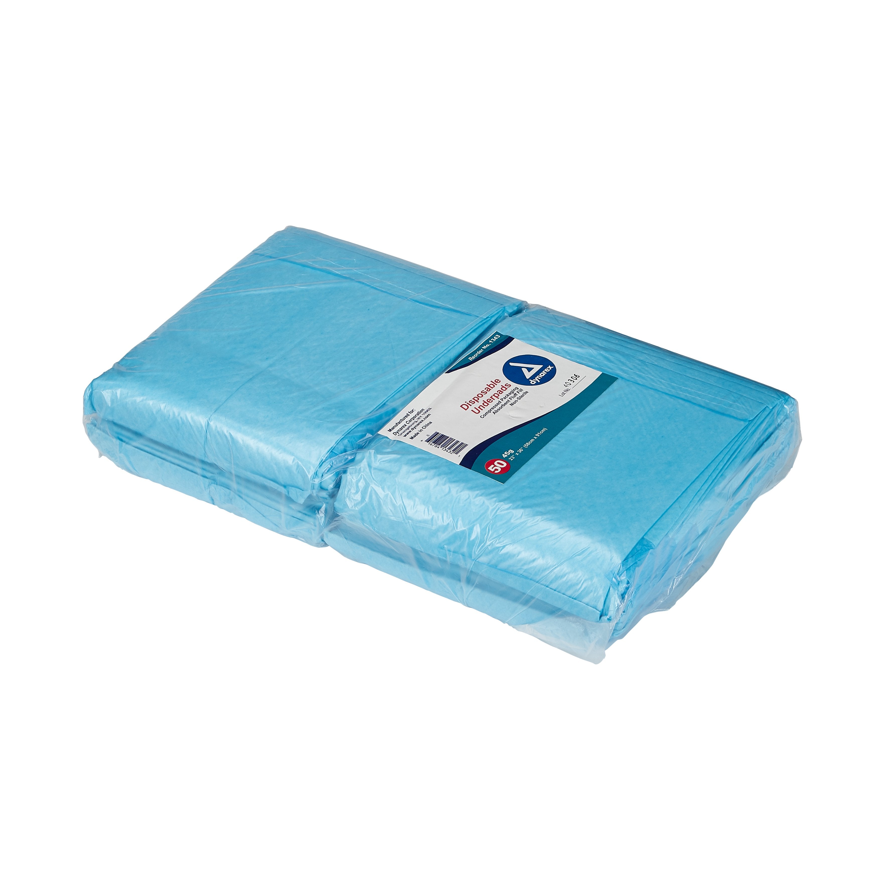 Dynarex - Disposable Underpad Dynarex® 23 X 36 Inch Fluff Light Absorbency [150/CS] (731711_CS)