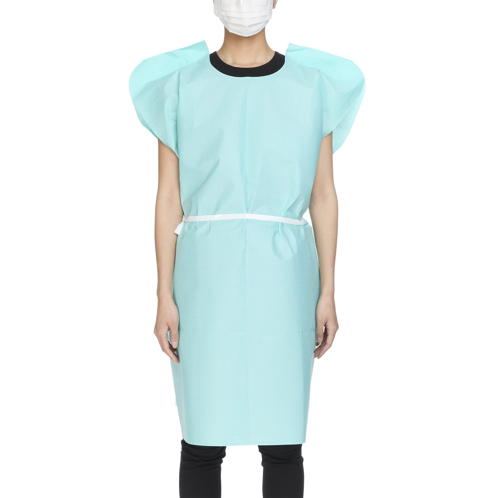 McKesson Brand - Patient Exam Gown McKesson One Size Fits Most Teal Disposable [50/CS]