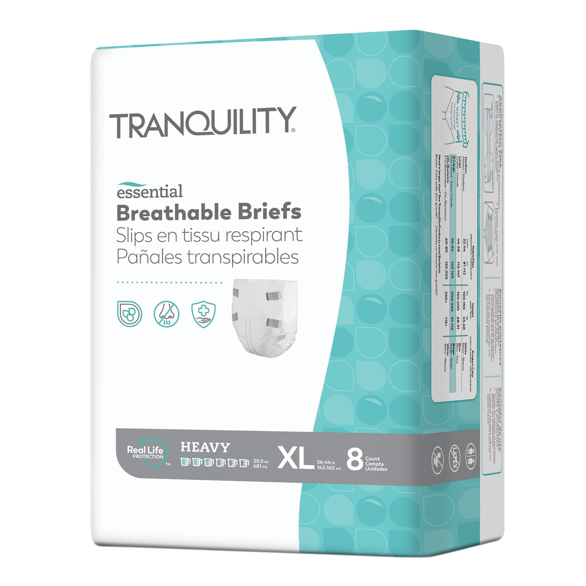 Principle Business Enterprises - Unisex Adult Incontinence Brief Tranquility® Essential X-Large Disposable Heavy Absorbency [64/CS]