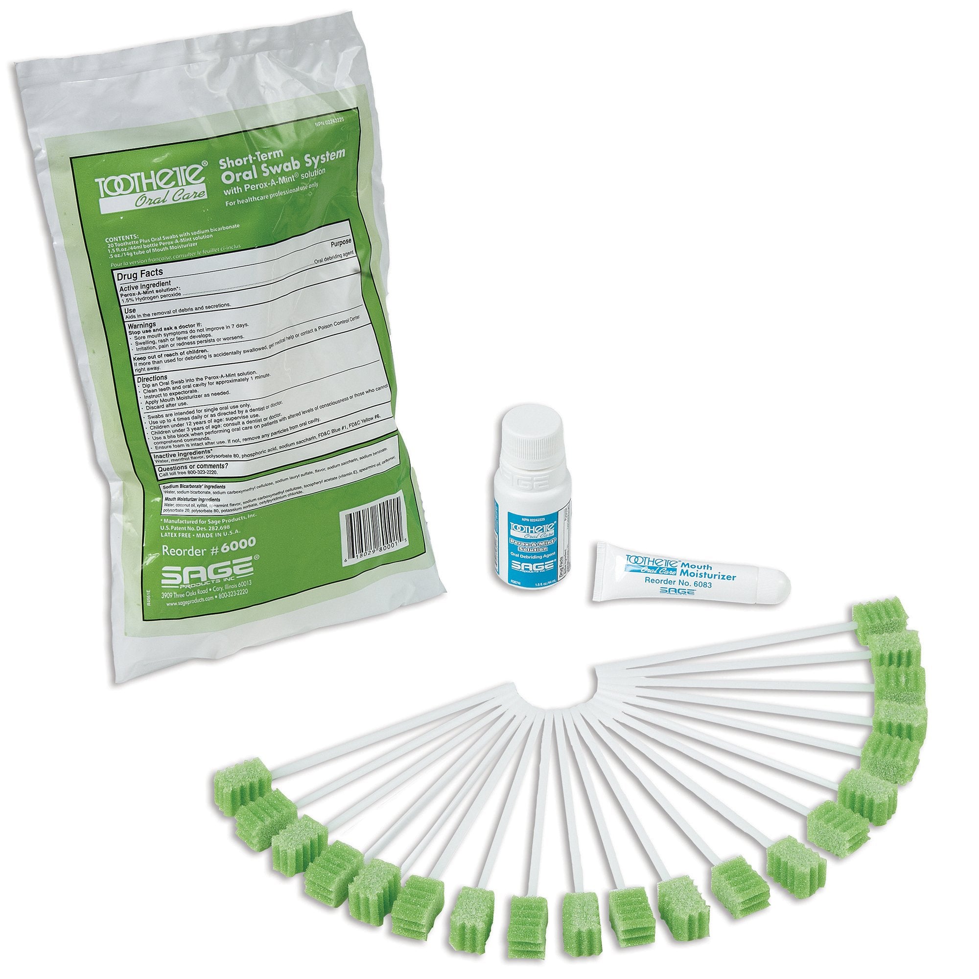 Sage Products - Oral Swab Kit Toothette® NonSterile [50/CS]