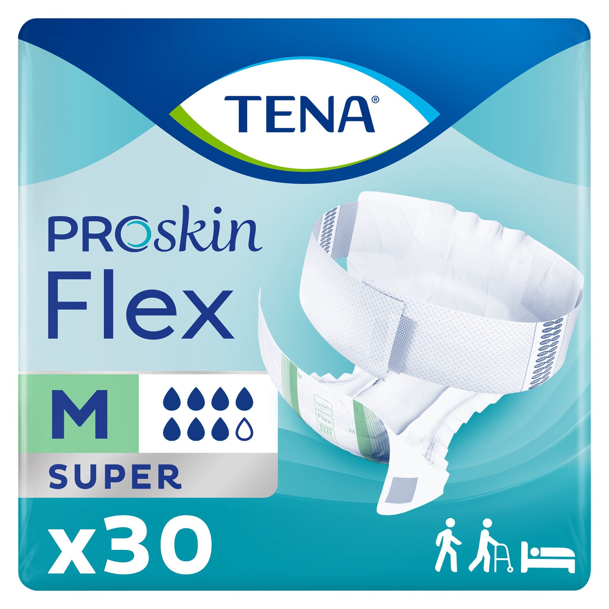 Essity HMS North America Inc - Unisex Adult Incontinence Belted Undergarment TENA® ProSkin™ Flex Super Size 12 Disposable Heavy Absorbency [3/CS]