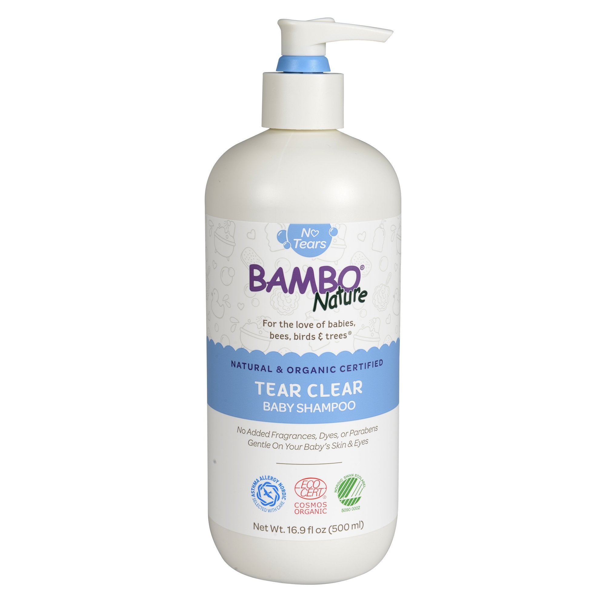 Abena North America - Baby Shampoo Bambo® Nature Tear Clear 16.9 oz. Pump Bottle Unscented [6/CS]