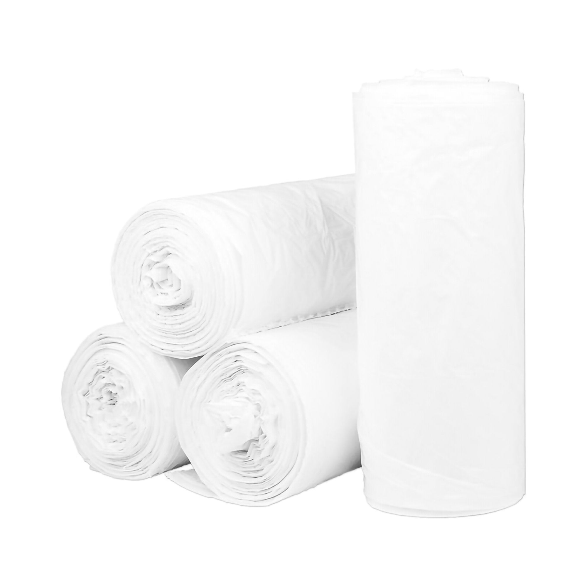 McKesson Brand - Trash Bag McKesson 45 gal. White LLDPE 0.80 mil 40 X 46 Inch Star Seal Bottom Coreless Roll [100/CS]