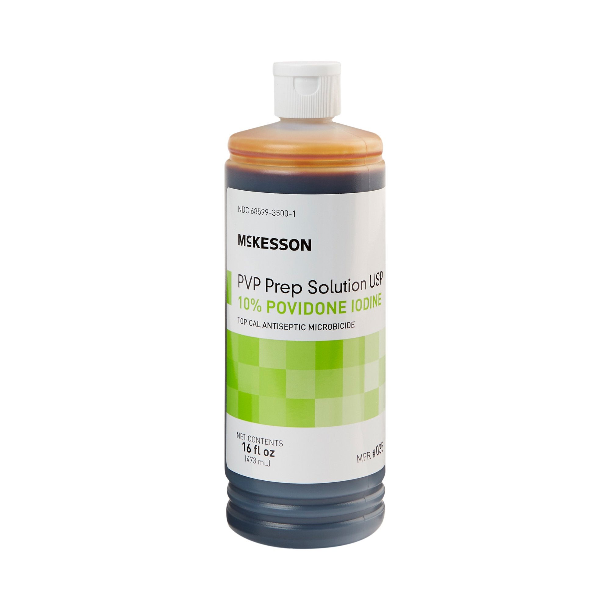 McKesson Brand - Skin Prep Solution McKesson 16 oz. Flip-Top Bottle 10% Strength Povidone-Iodine NonSterile [12/CS]