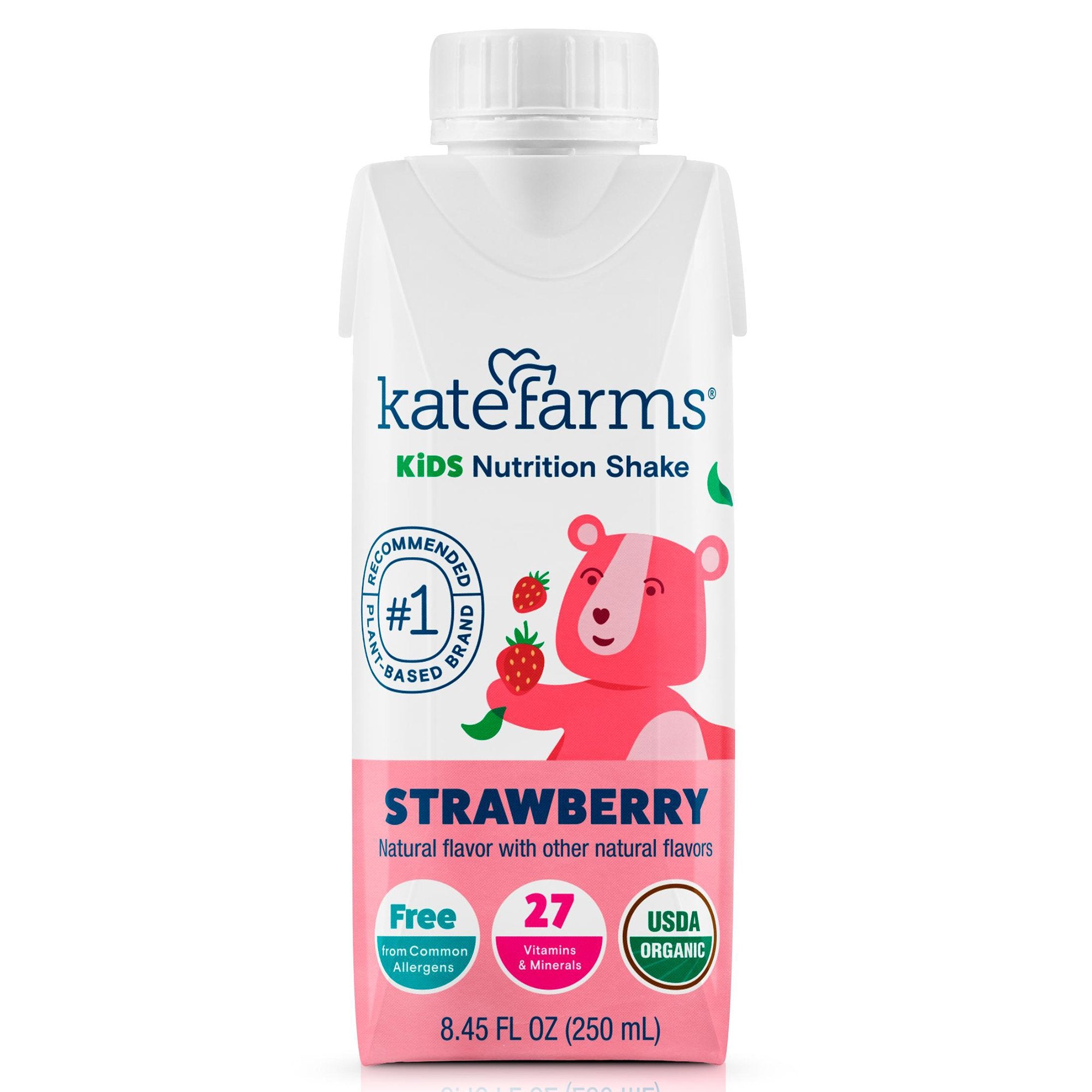 Kate Farms - Pediatric Oral Supplement Kate Farms Strawberry Flavor 8.45 oz. / 250 mL Carton Liquid [12/CS]