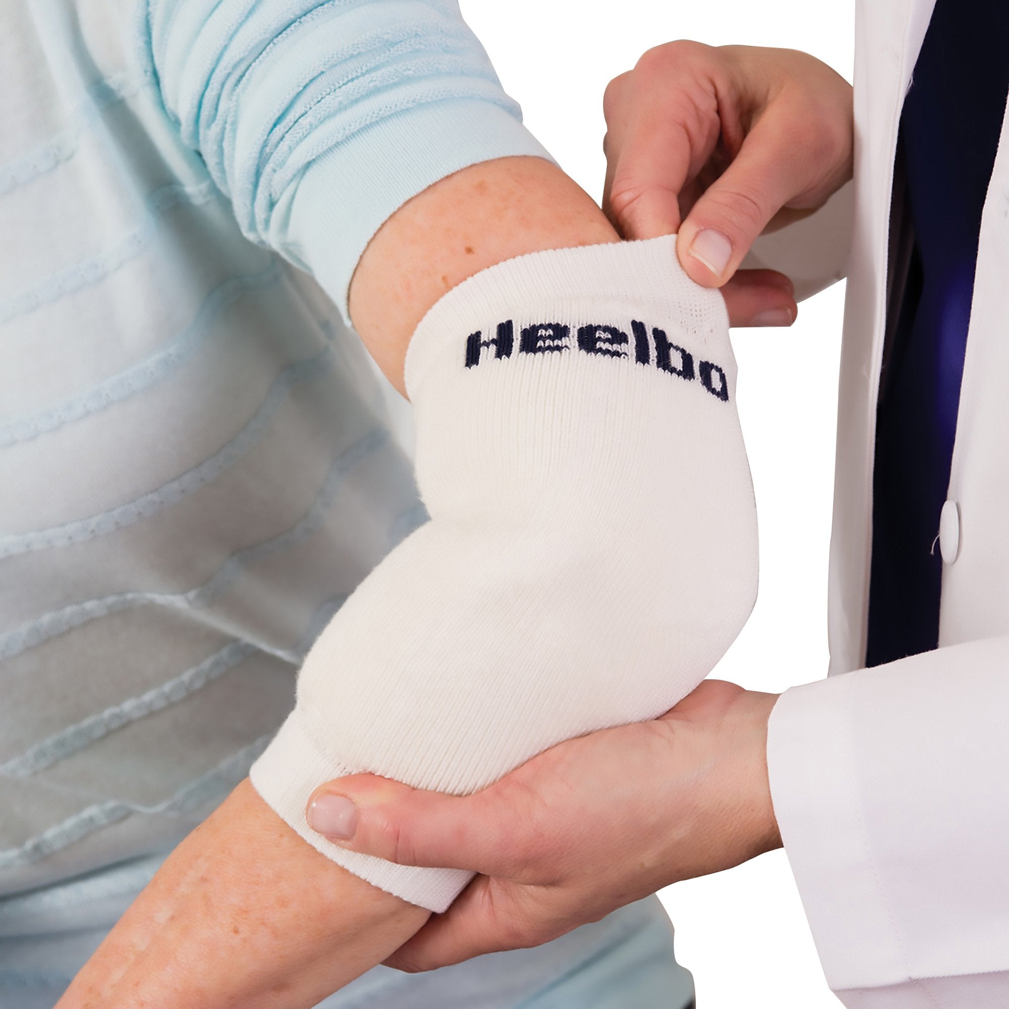 Mabis Healthcare - Heel / Elbow Protection Sleeve Heelbo® Large White [12/CS]