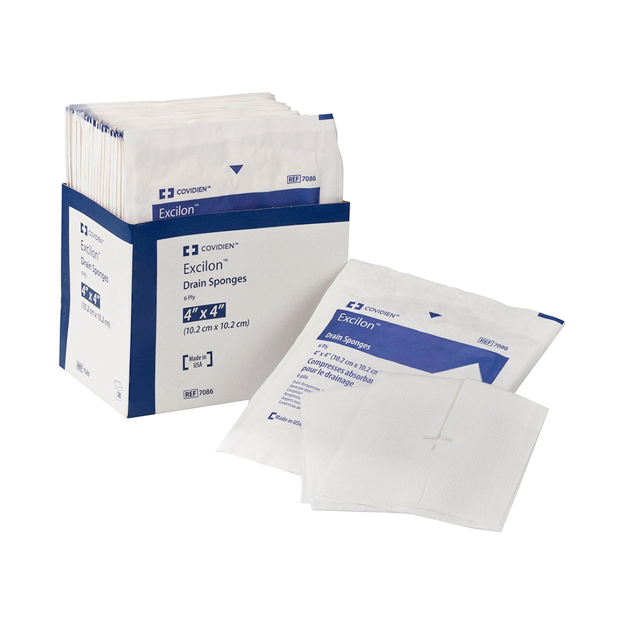 Cardinal - Drain Sponge Curity™ Nonwoven 4 X 4 Inch Sterile [300/CS]