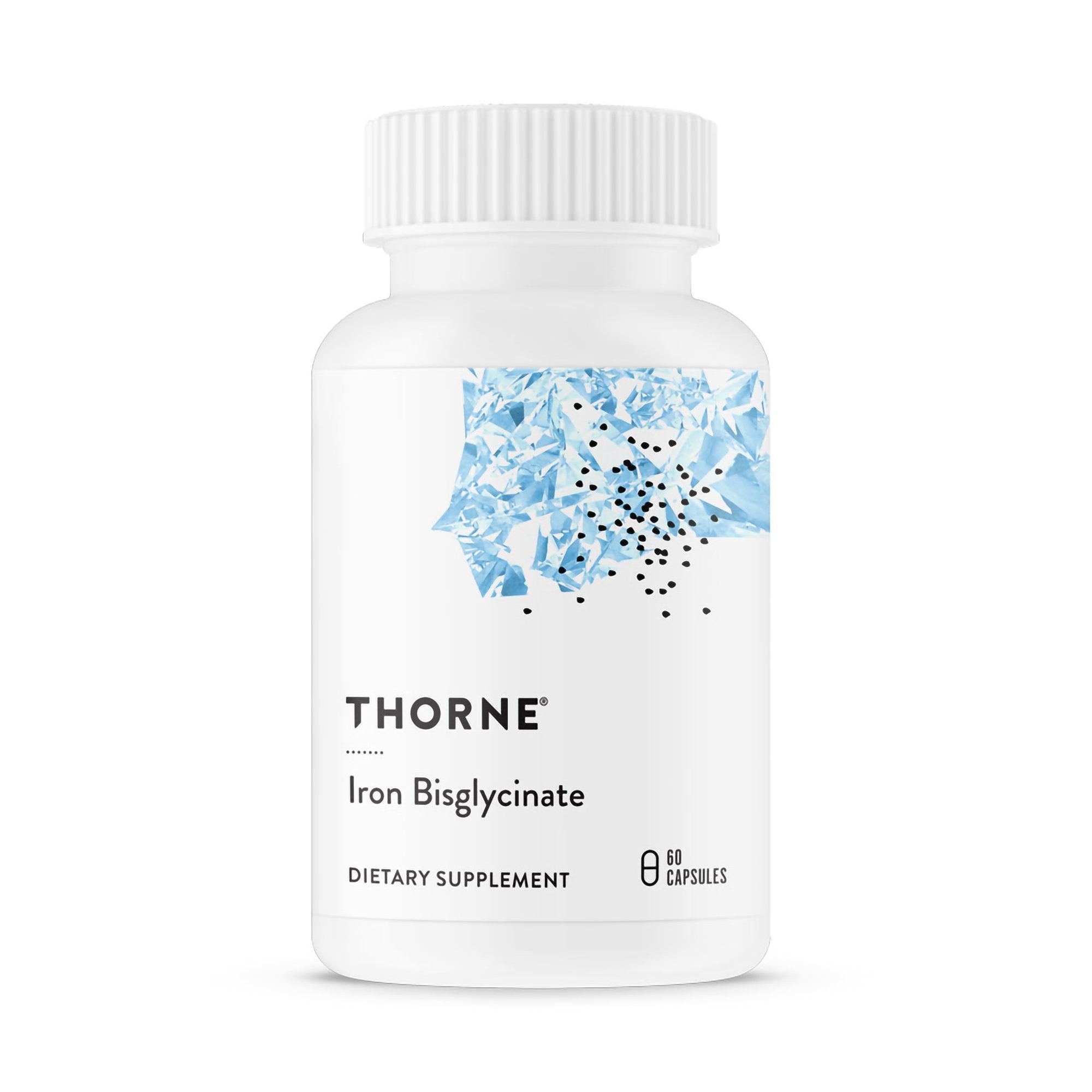 Thorne Research Inc - Dietary Supplement THORNE® Iron Bisglycinate Iron (as Ferrochel® Ferrous Bisglycinate Chelate) 25 mg Strength Capsule 60 per Bottle [12/CS]