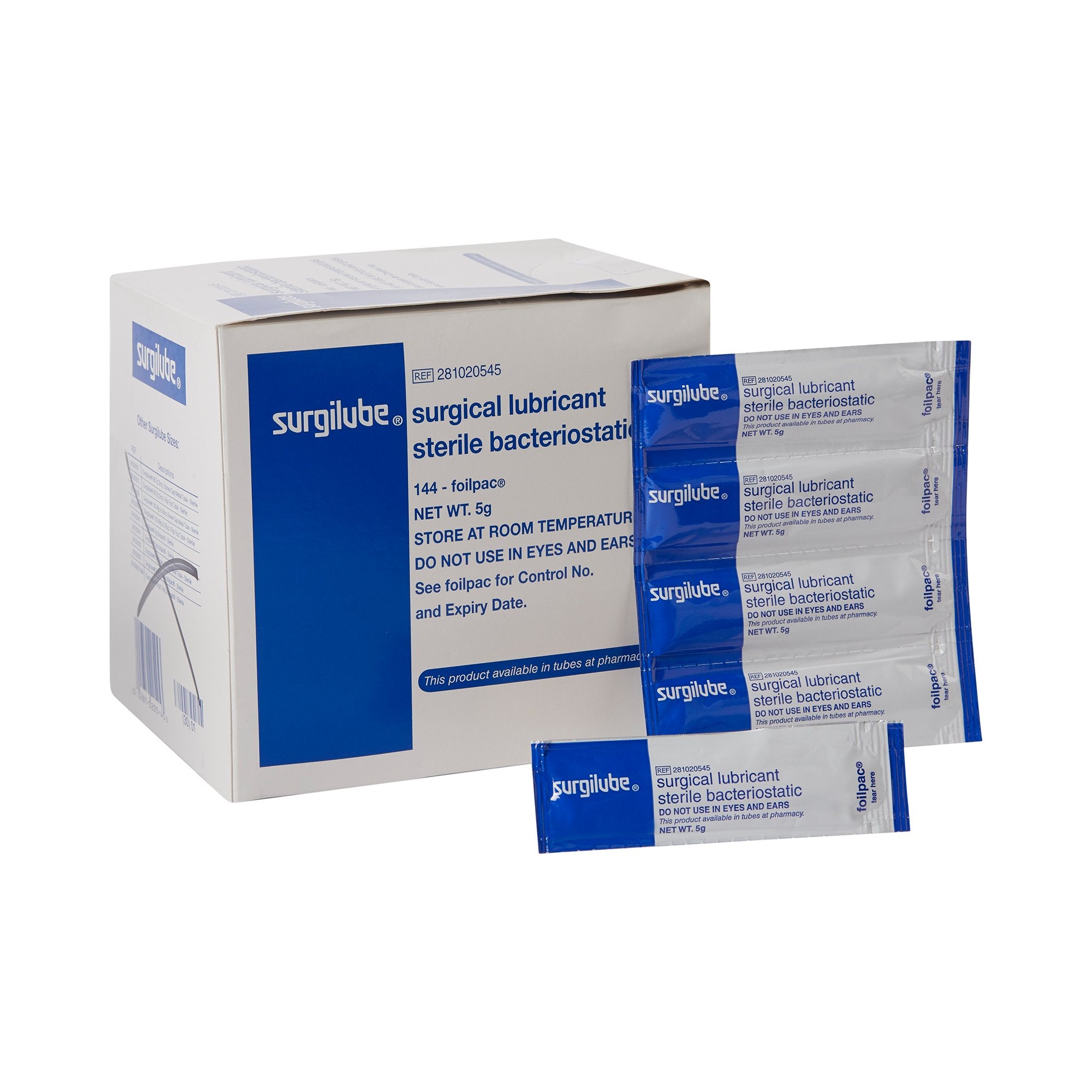 HR Pharma DBA HR Healthcare - Lubricating Jelly - Carbomer free Surgilube® 5 Gram Individual Packet Sterile [864/CS]