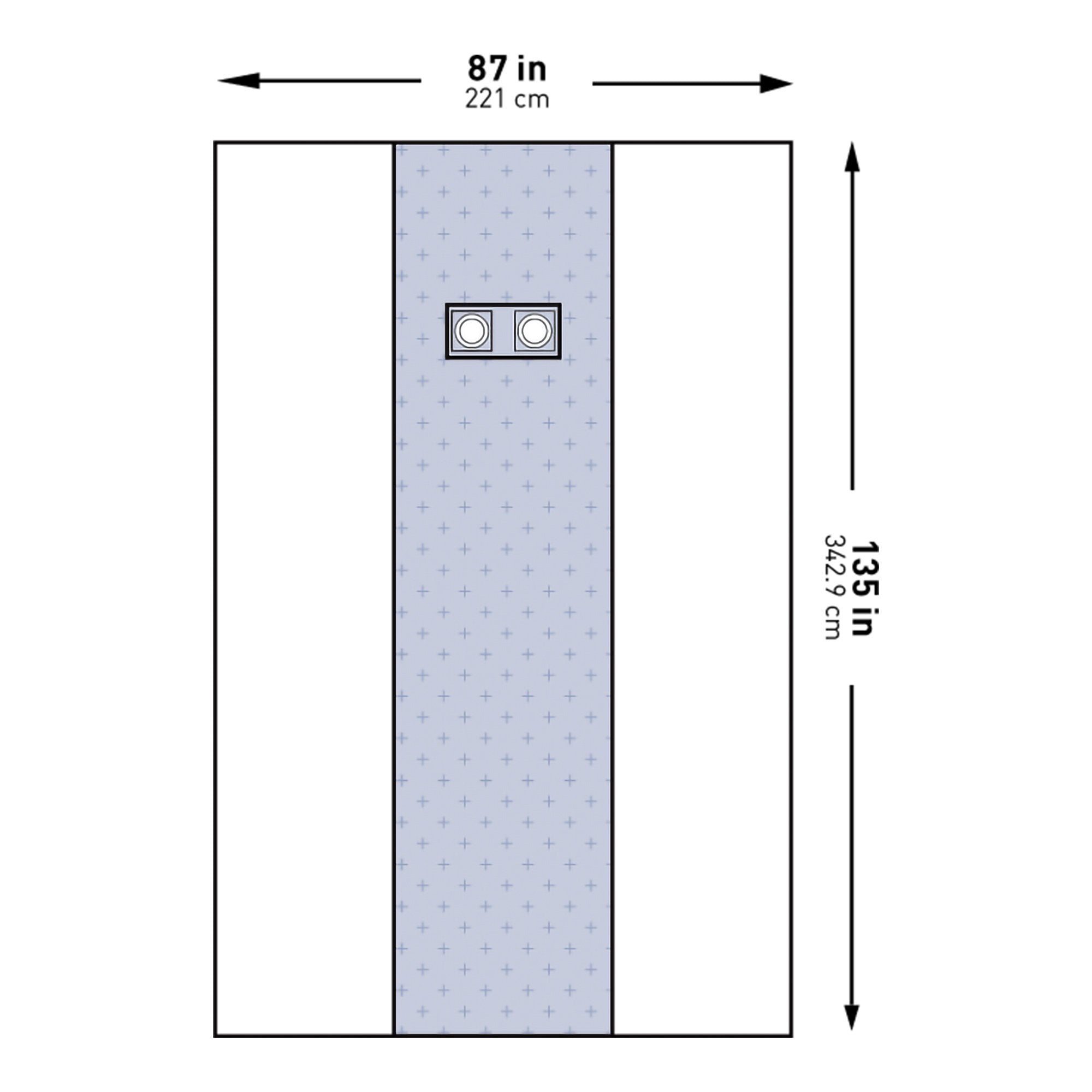 McKesson Brand - Cardiovascular Drape McKesson Femoral Angiography X-Long Drape 87 W X 135 L Inch Sterile [14/CS]