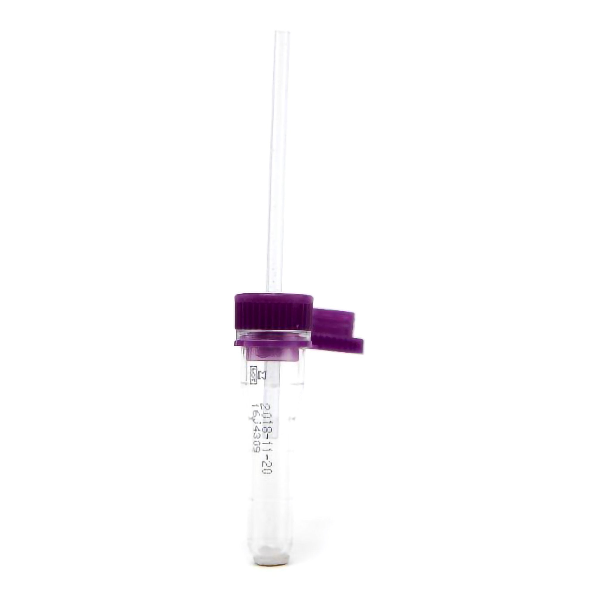 ASP Global LLC - Safe-T-Fill® Capillary Blood Collection Tube K2 EDTA Additive 200 µL Pierceable Attached Cap Plastic Tube [500/CS]