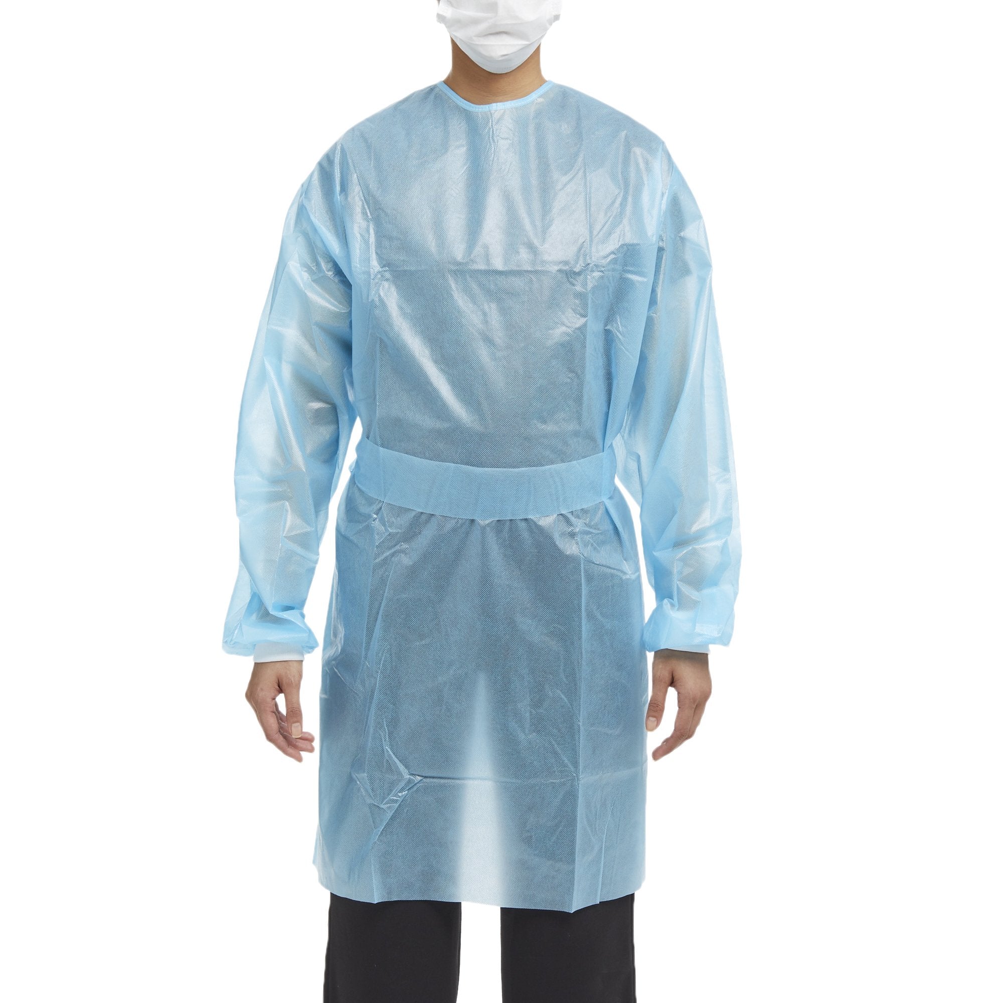 McKesson Brand - Chemotherapy Procedure Gown McKesson Medium Blue NonSterile AAMI Level 2 / ASTM D6978 Disposable [30/CS]