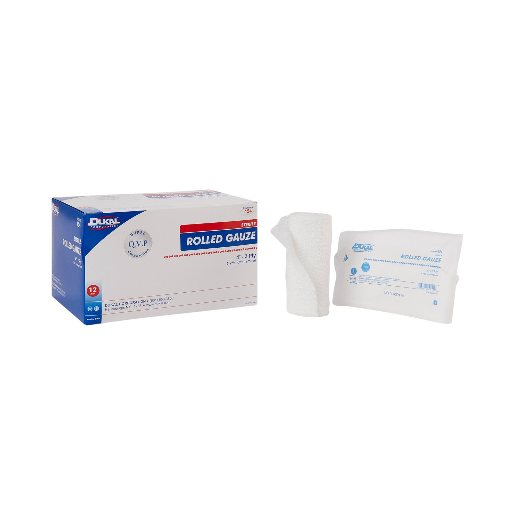 Dukal - Conforming Bandage Dukal™ 4 Inch X 5 Yard 2-Ply Sterile 1 per Pack [96/CS]