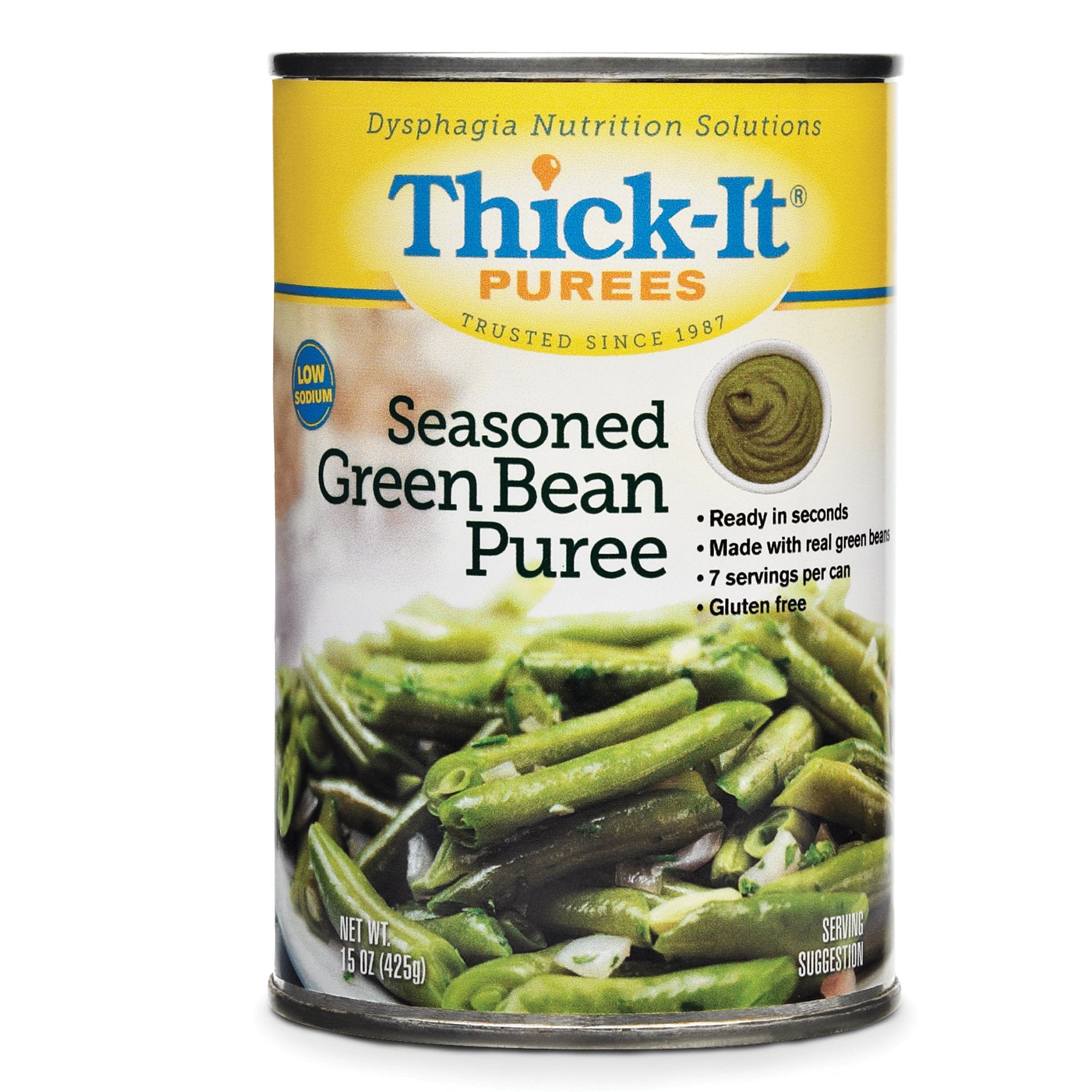 Kent Precision Foods - Thickened Food Thick-It® 15 oz. Can Seasoned Green Bean Flavor Puree IDDSI Level 4 Extremely Thick/Pureed [12/CS]