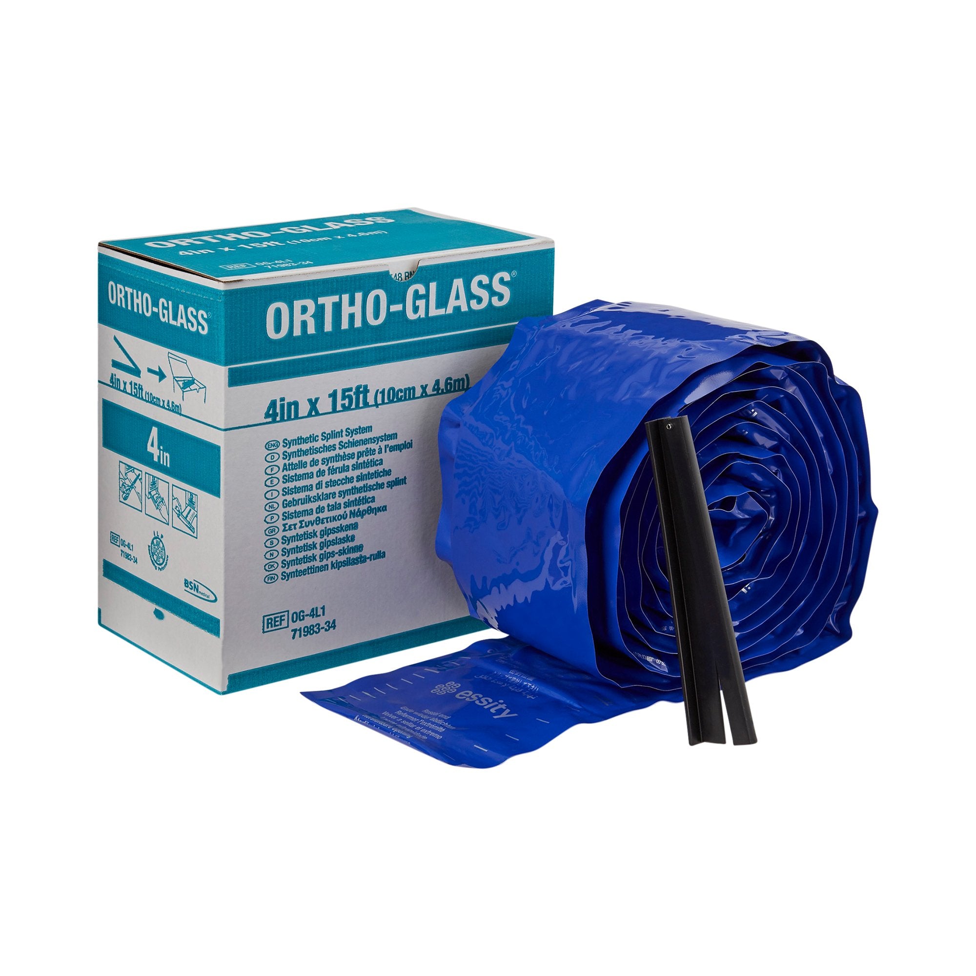 BSN Medical - Padded Splint Roll ORTHO-GLASS® 4 Inch X 15 Foot Fiberglass White [2/CS]