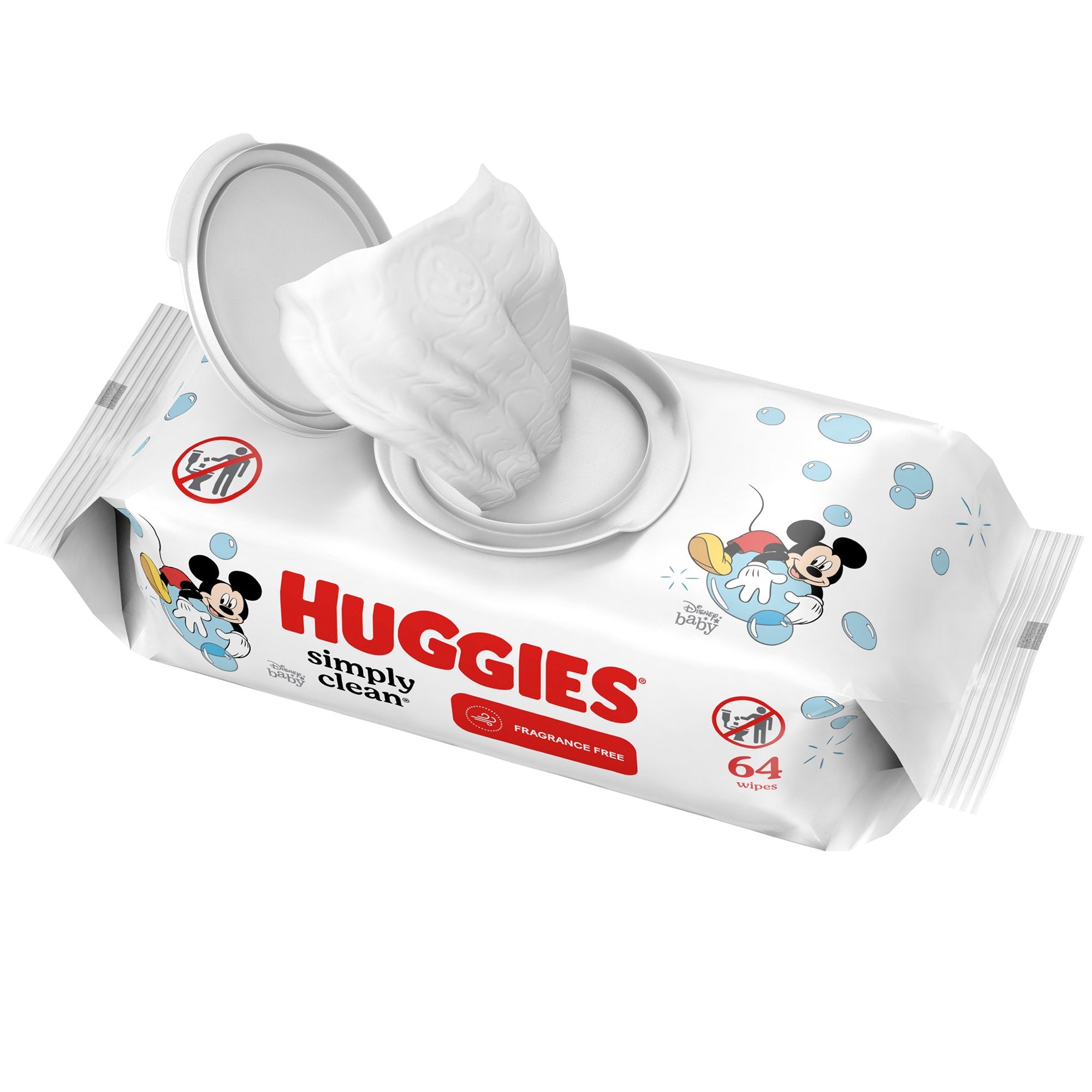 Kimberly Clark - Baby Wipe Huggies® Simply Clean® Soft Pack Unscented 64 Count [512/CS]