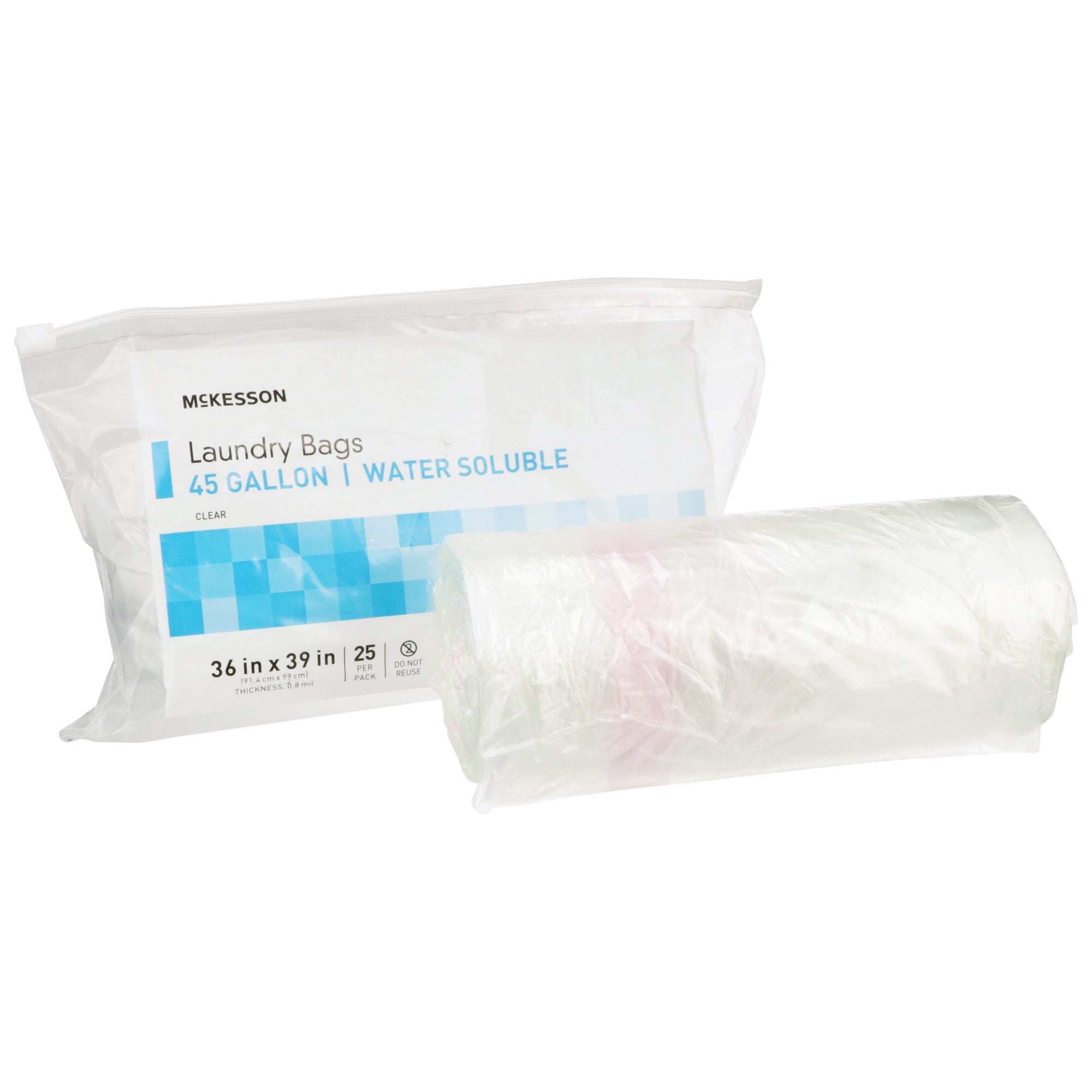 McKesson Brand - Laundry Bag McKesson Water Soluble 40 to 45 gal. Capacity 36 X 39 Inch [100/CS]