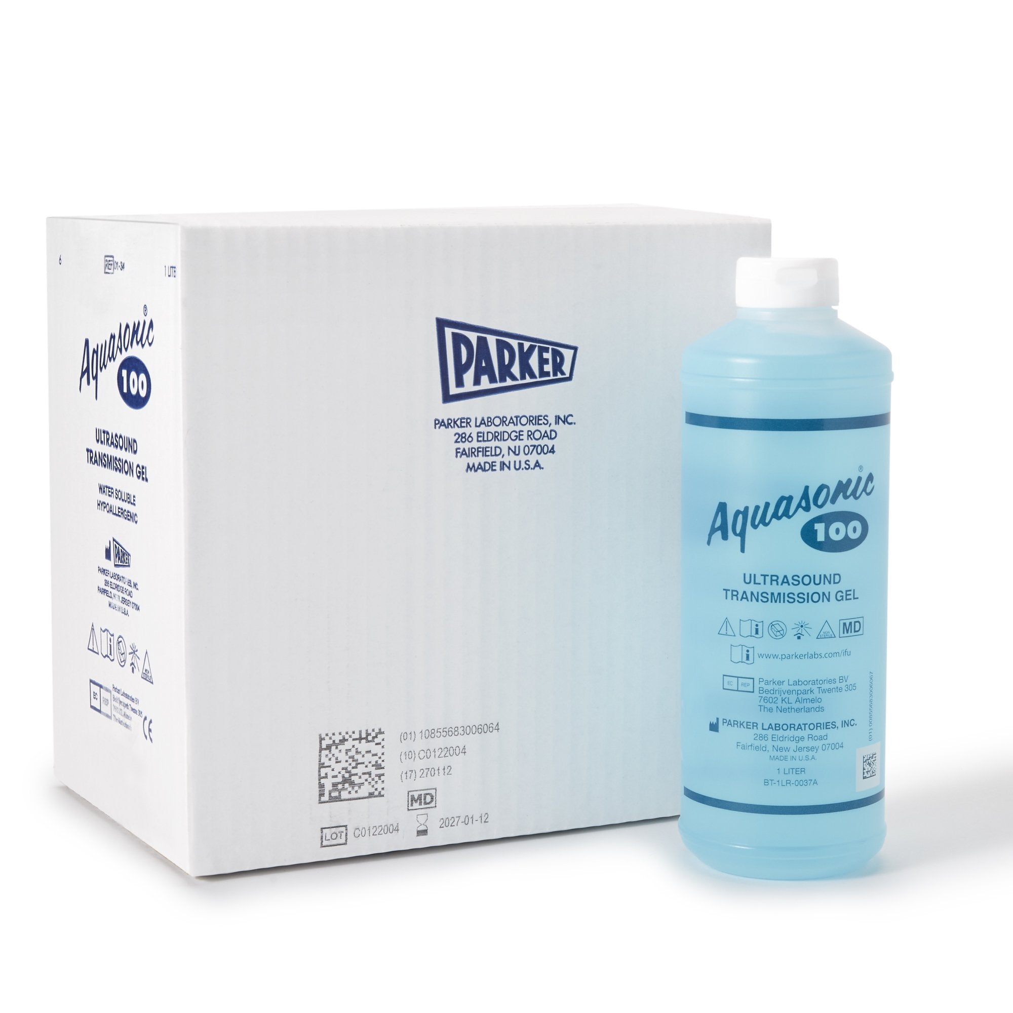 Parker Labs - Ultrasound Gel Aquasonic® High Viscosity 1 Liter Bottle NonSterile [12/CS]
