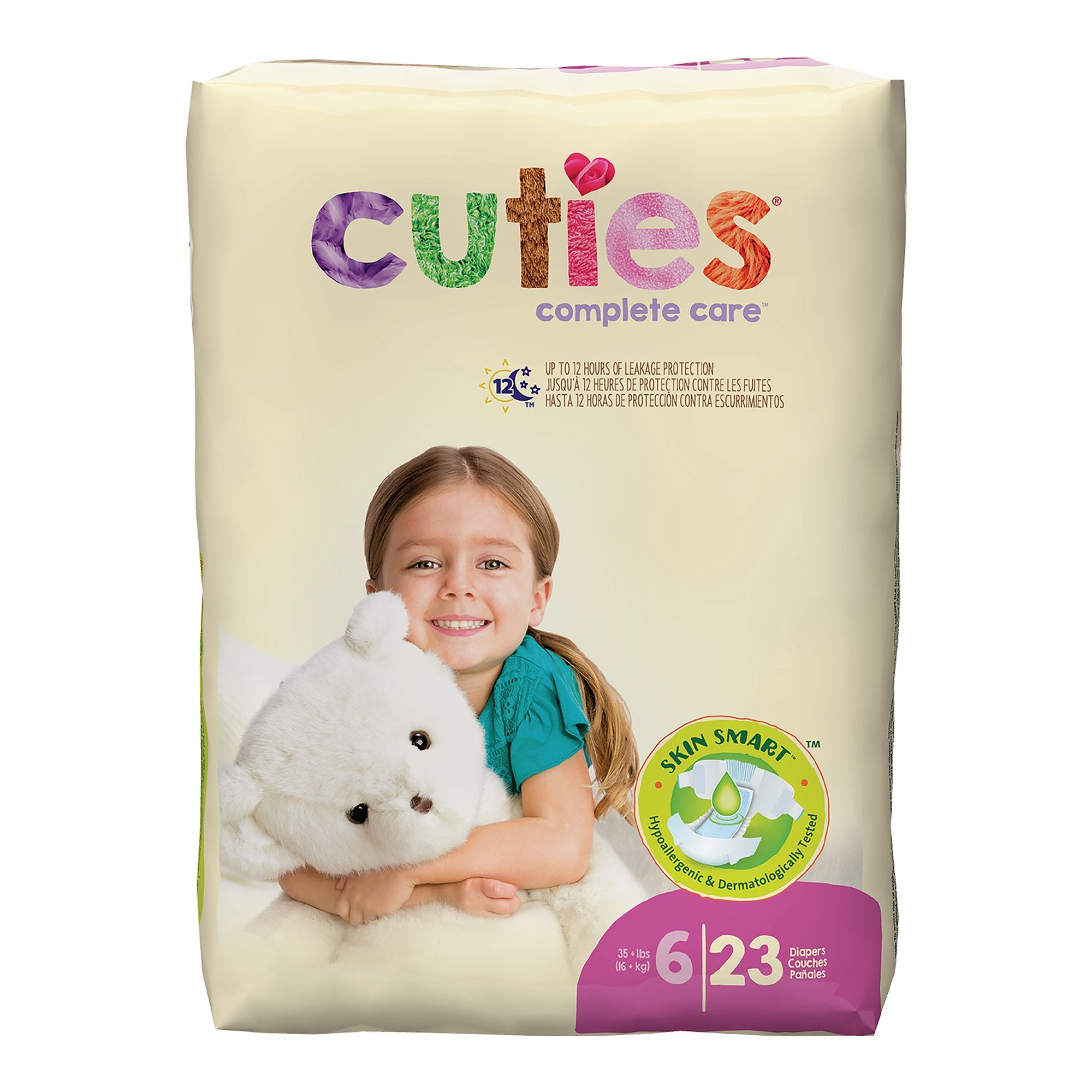 First Quality - Unisex Baby Diaper Cuties® Complete Care Size 6 Disposable Heavy Absorbency [92/CS]