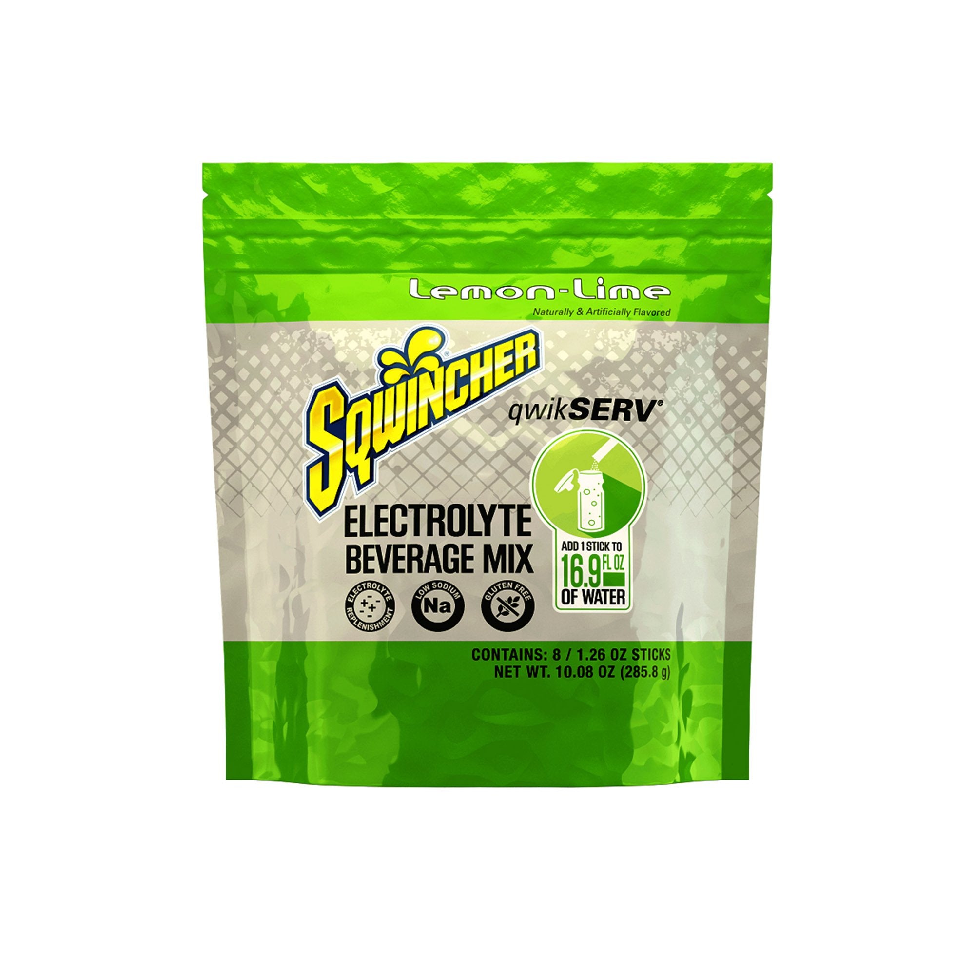 Kent Precision Foods - Oral Electrolyte Solution Sqwincher® Qwikserv™ Lemon-Lime Flavor 1.26 oz. Electrolyte [96/CS]